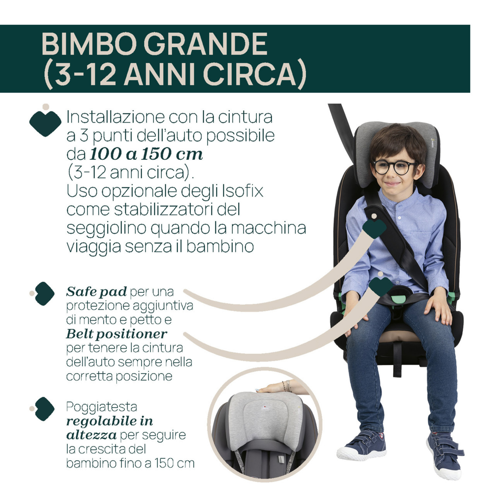 Seggiolino auto seat&go (76-150 cm) glam grey - chicco - Chicco