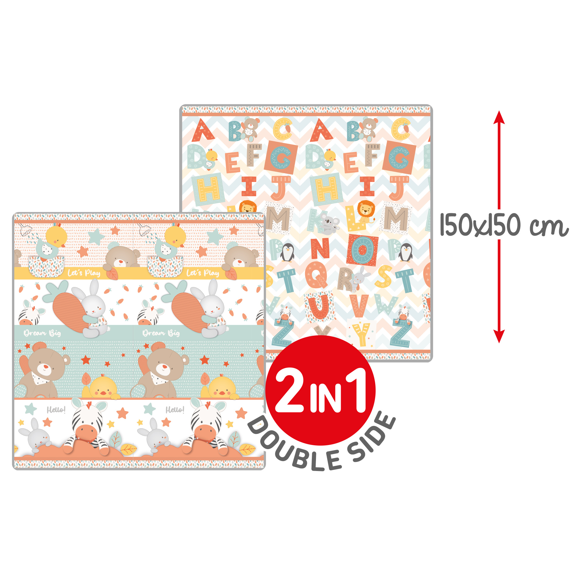 Tappeto morbido pieghevole - baby smile - 10m+ - Baby Smile