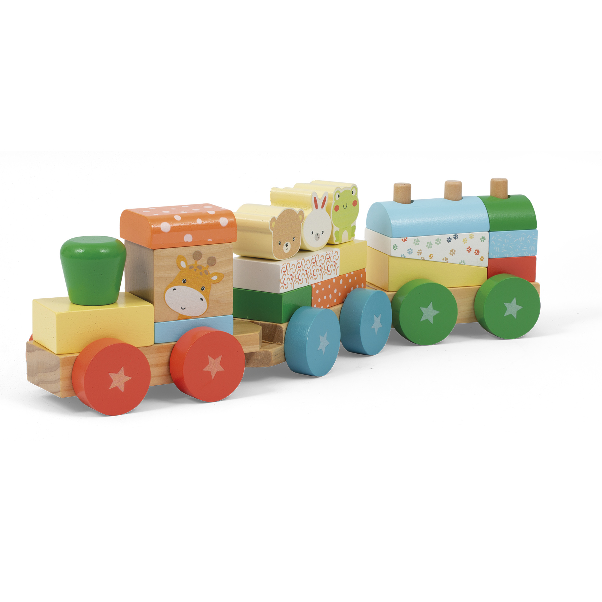 Trenino amici cuccioli in legno - WOOD N'PLAY