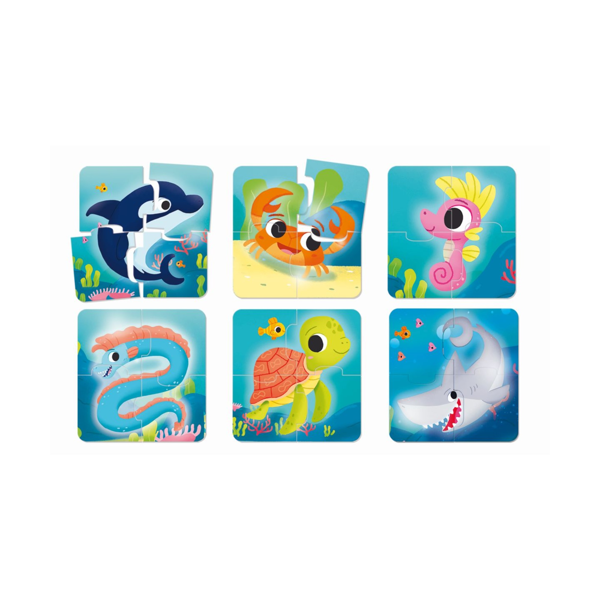 Puzzle educativo carotina baby - tema mare con animali - LISCIANI