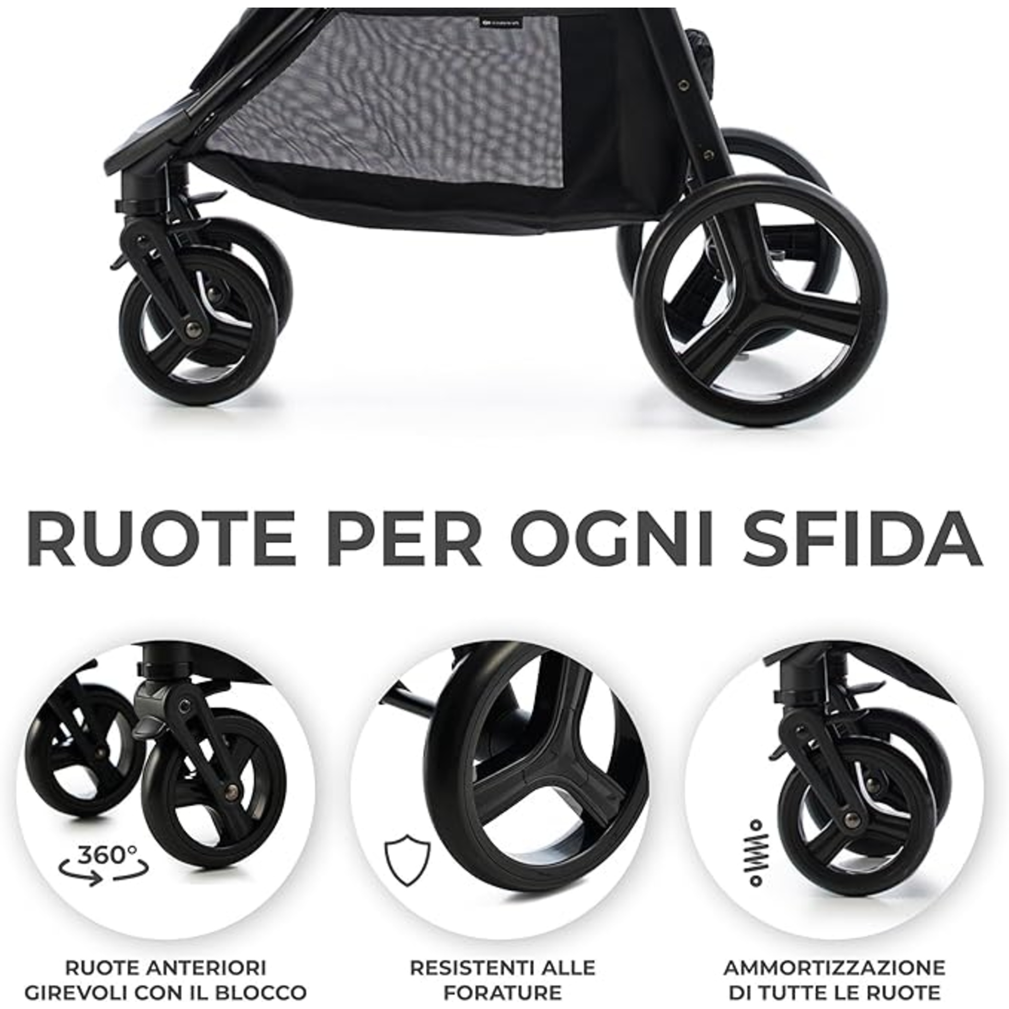 Passeggino leggero rine black - kinderkraft - KinderKraft