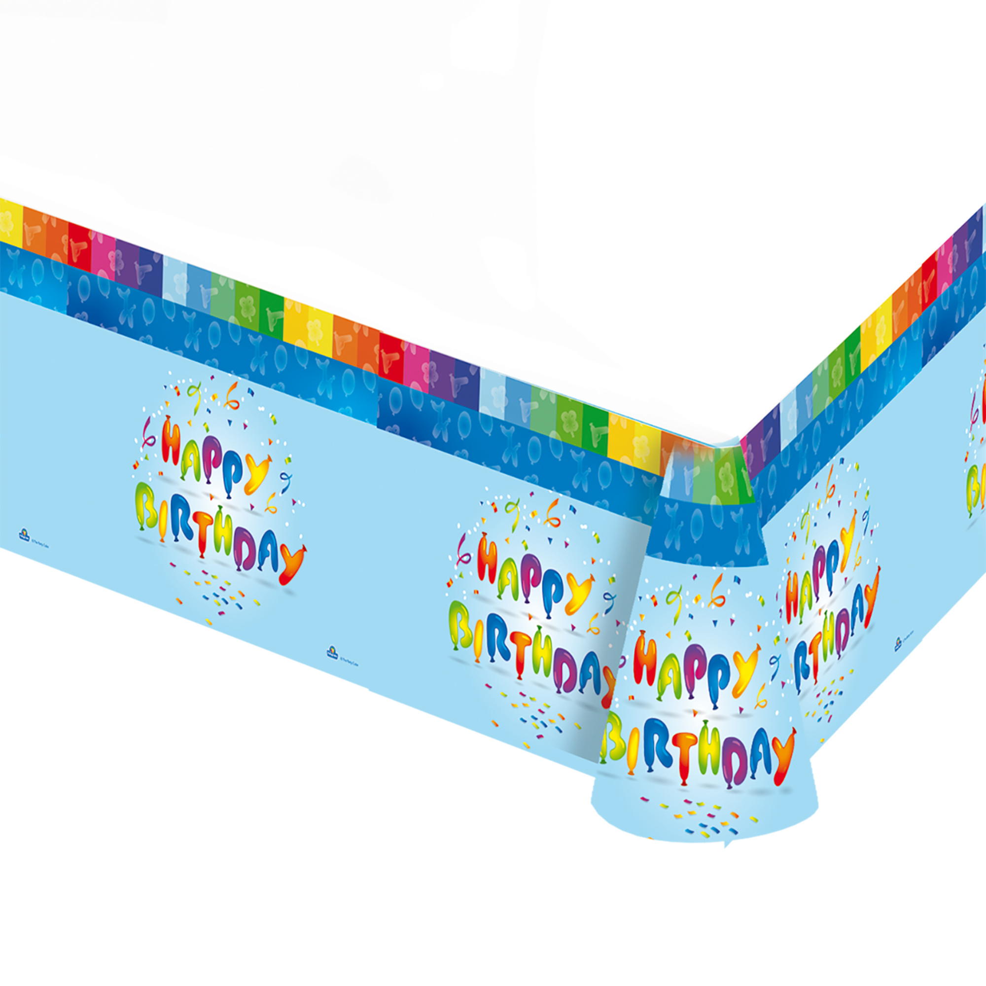 Tovaglia happy birthday plastica 137x182 cm - feste colorate - No brand