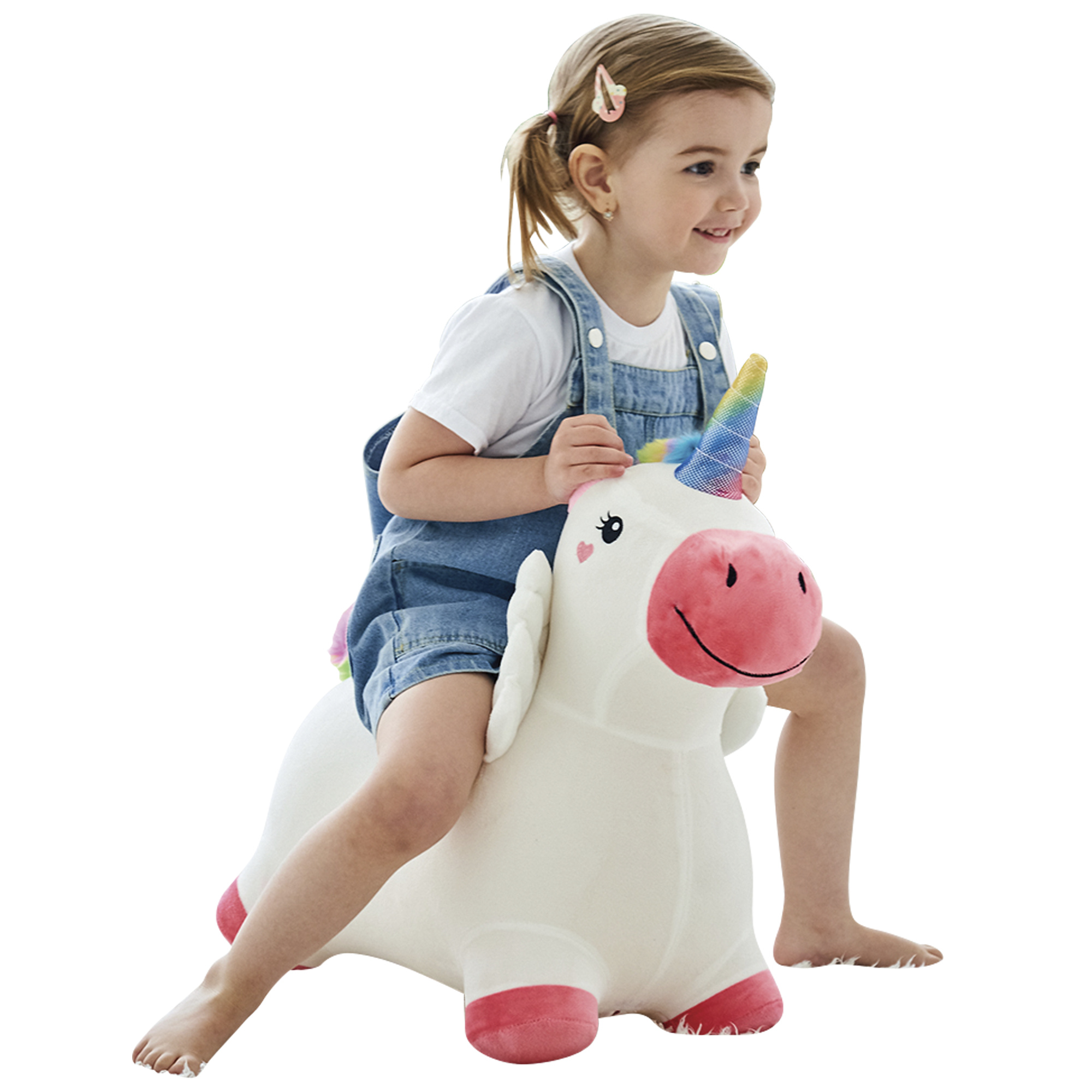 Cavalcabile gonfiabile unicorno - baby smile - 18m+ - Baby Smile