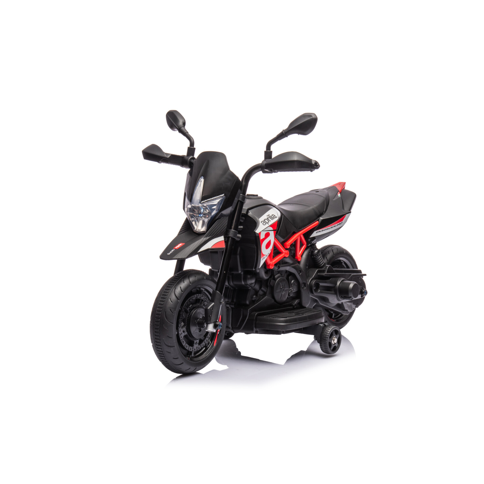 Moto elettrica per bambini 6v aprilia dorsoduro small colore nero - MOTO GP