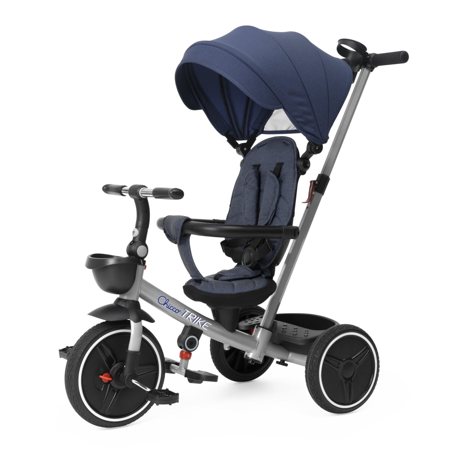 Triciclo 4 in 1 chicco per bambini – modalità evolutive (6 mesi – 4 anni) - Chicco