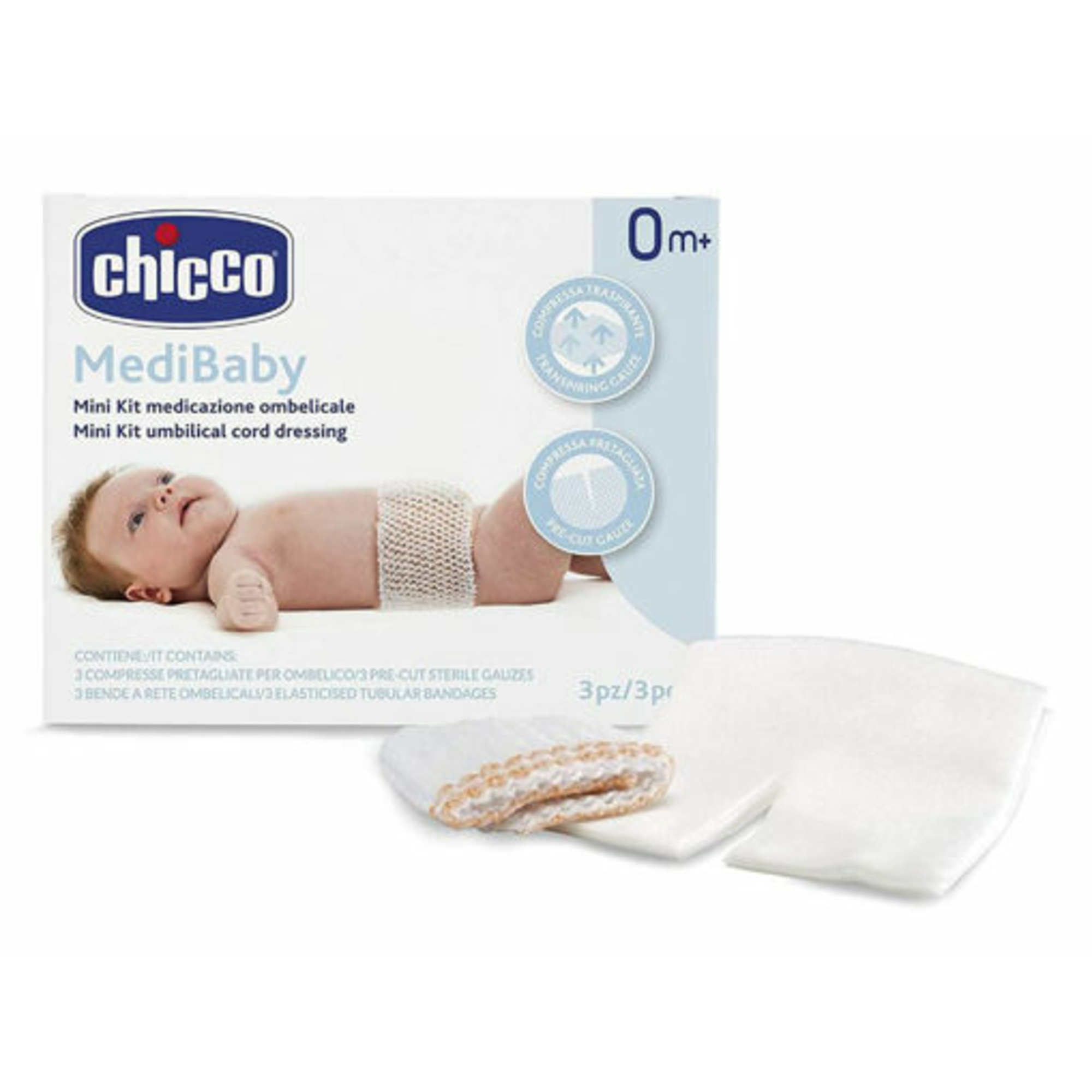 Medibaby kit per la medicazione ombelicale - chicco - Chicco