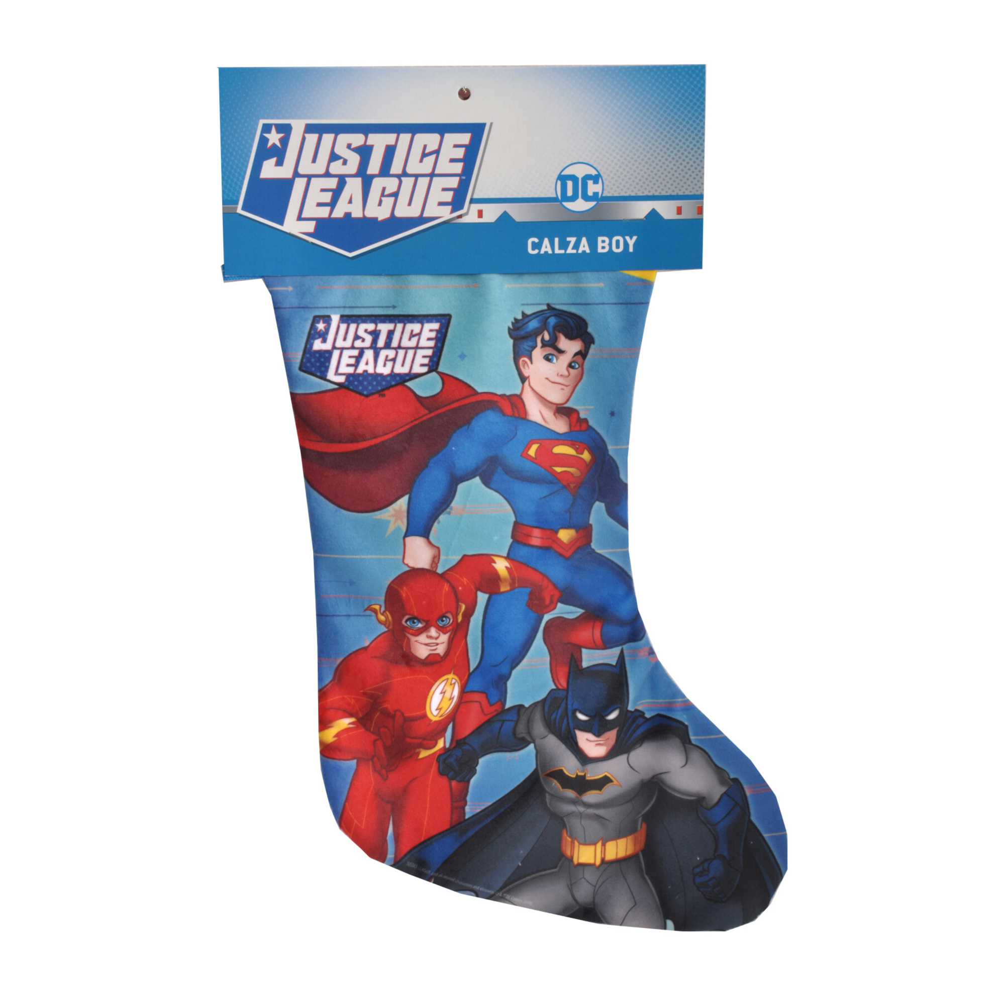 Calza della befana a tema justice league - con gadget originali - DC COMICS