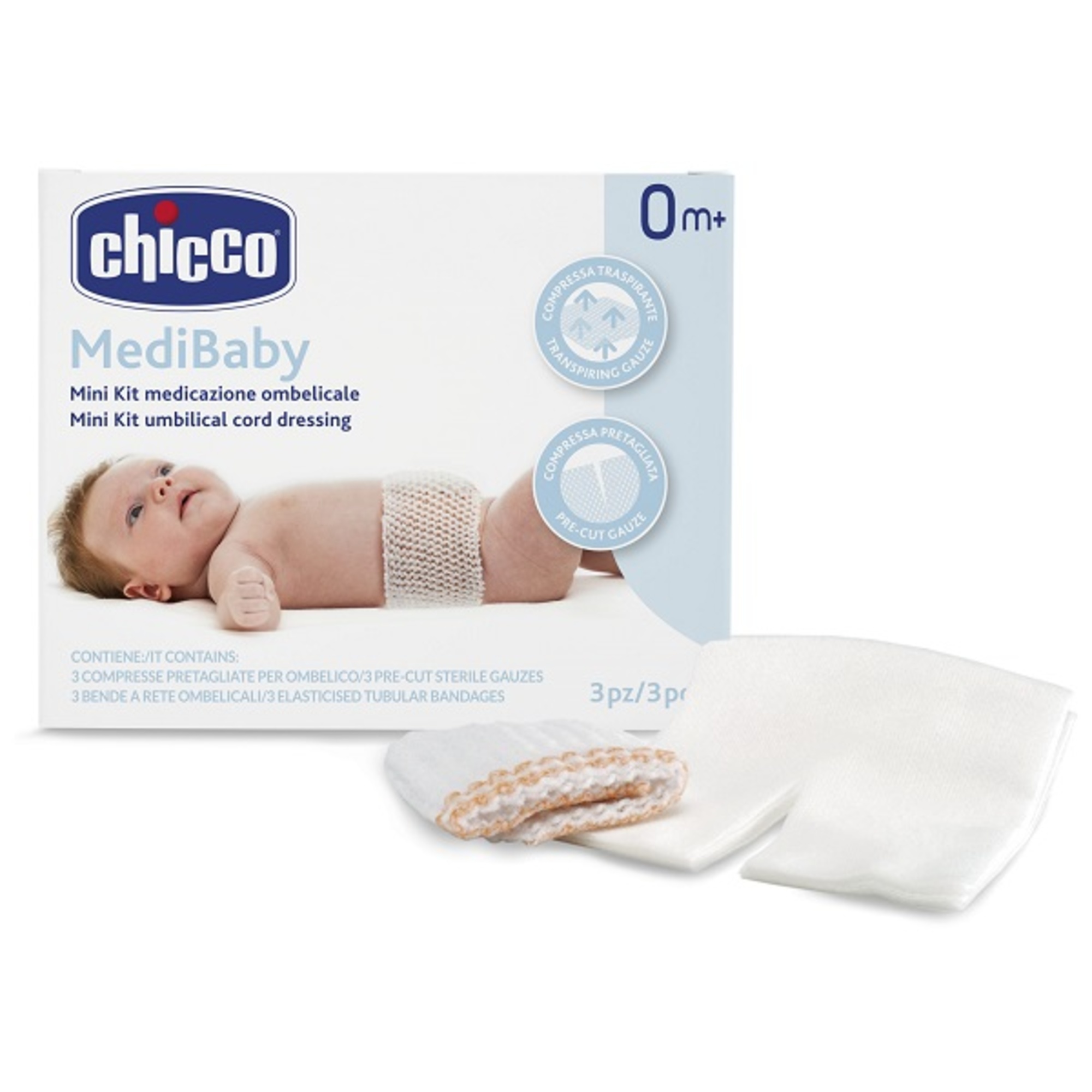 Mini kit medicazione ombelicale - chicco - Chicco