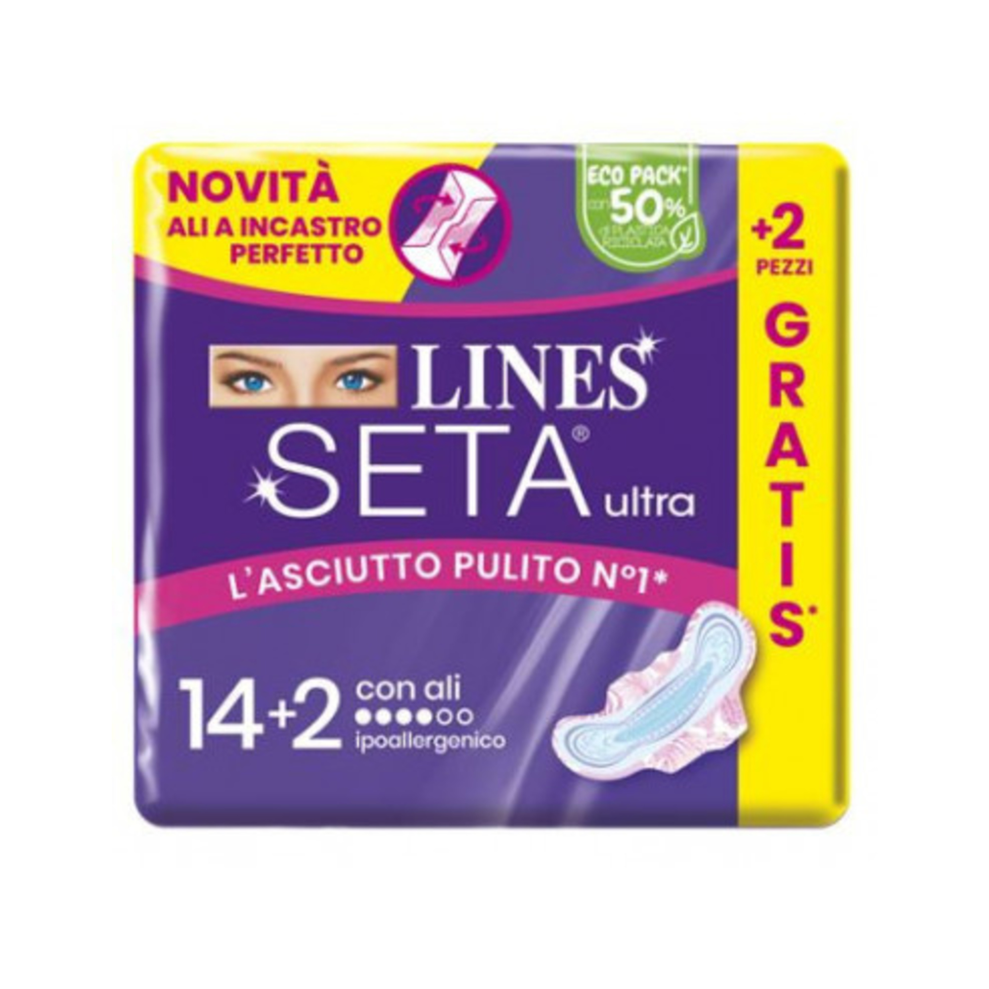 Seta ultra con ali 14+2 pz - lines - Lines