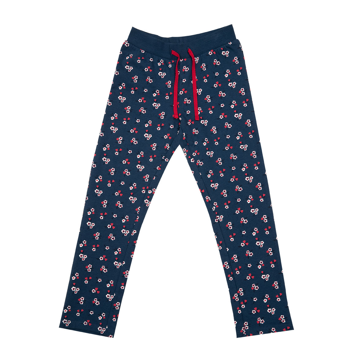 Pantaloni  blu bambina con allover - Mawi