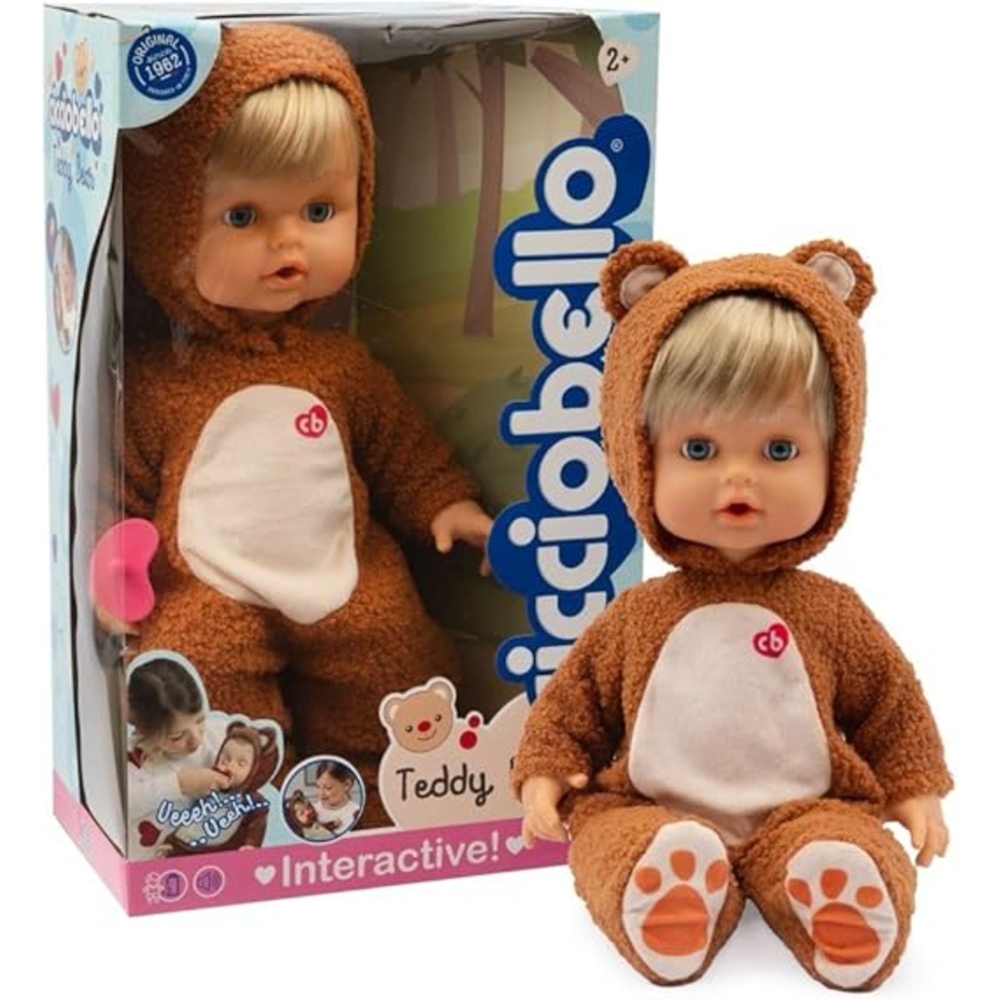 Cicciobello teddy bear - bambola per bambini con funzione pianto e accessori - CICCIOBELLO