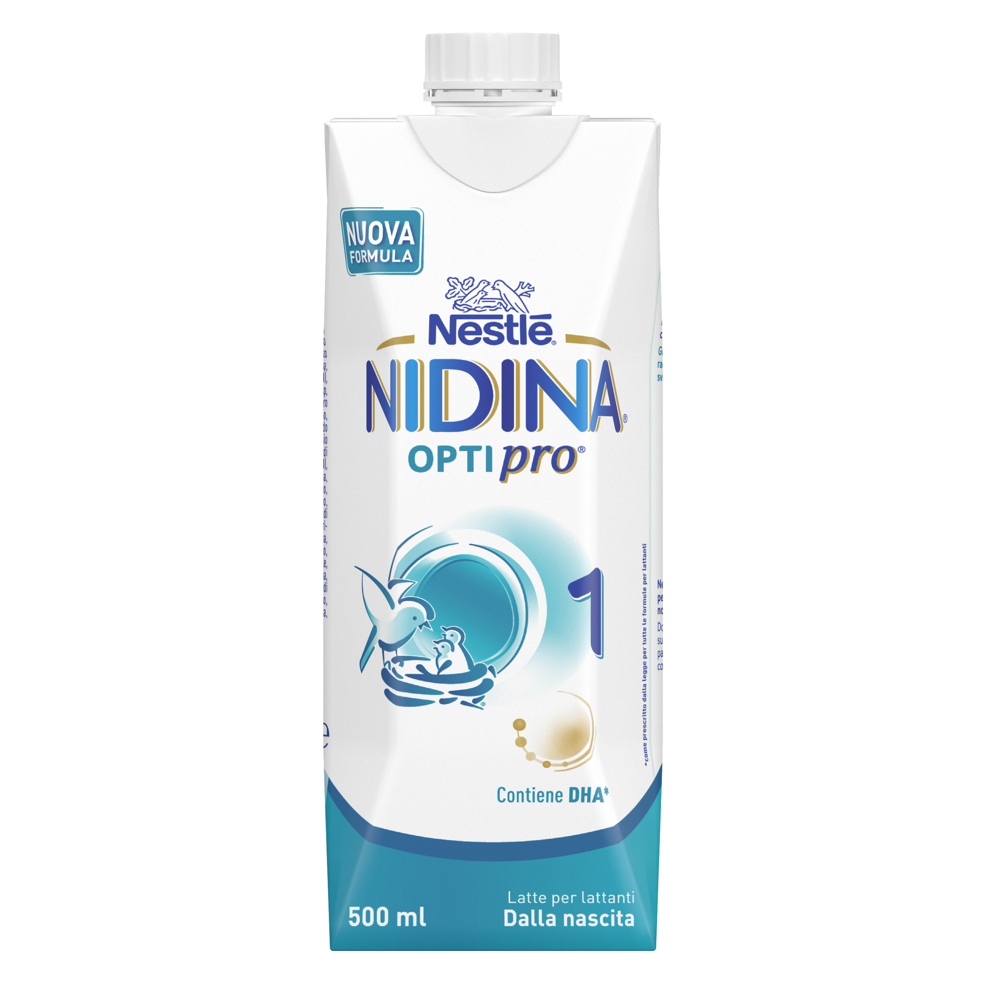 Nidina optipro 1 dalla nascita latte per lattanti in formato liquido brick da 500ml - nestlé - NESTLE'