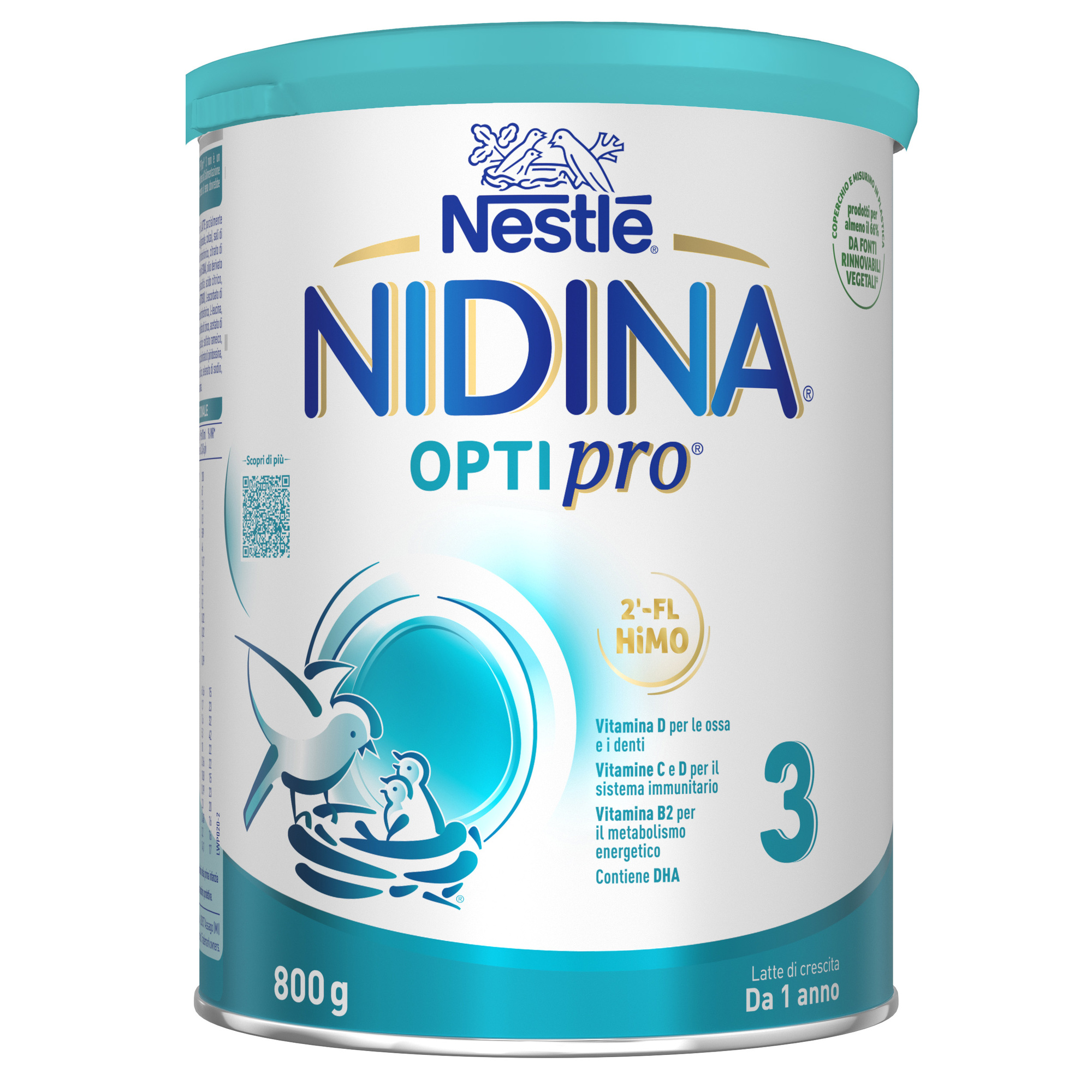 Latte di crescita in polvere nidina optipro 3 dai 12 mesi. latta 800 gr - nestlé - NESTLE'