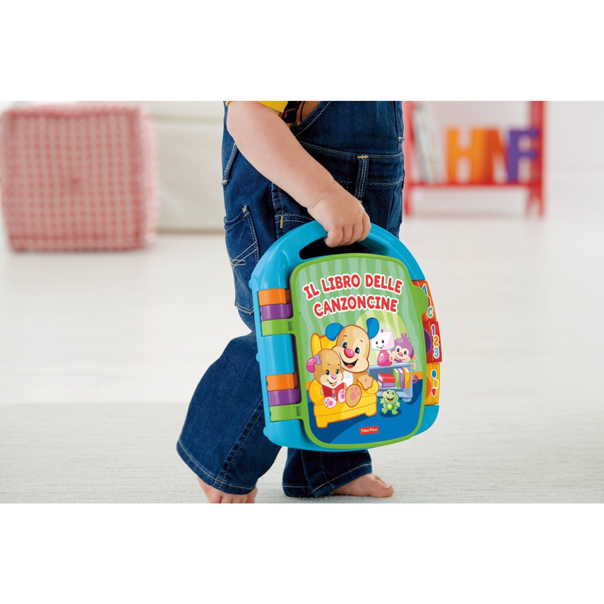 Fisher price- libro delle canzoncine ridi e impara, imparare parole, lettere e numeri, bambini dai 6 mesi - FISHER PRICE