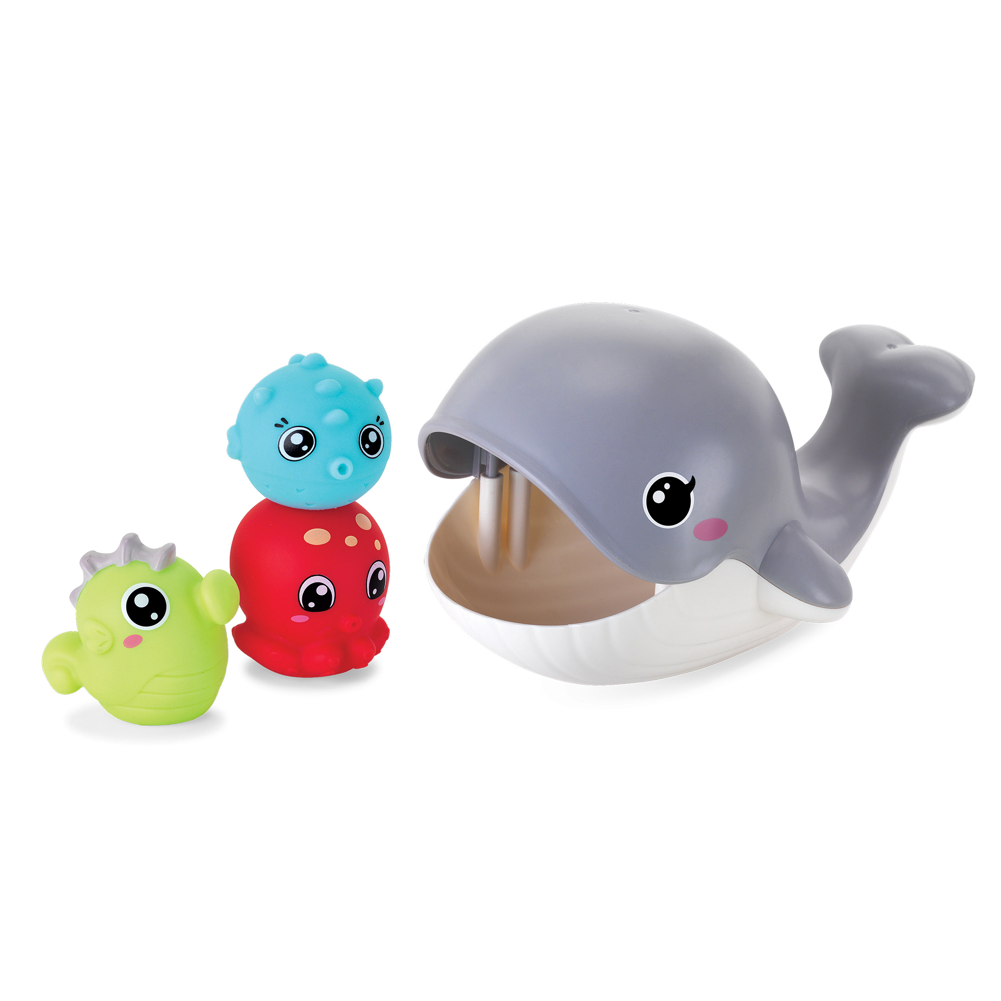 Set bagnetto balena e amici marini spruzzini - gioco creativo e educativo per bambini - b-kids - B-Kids
