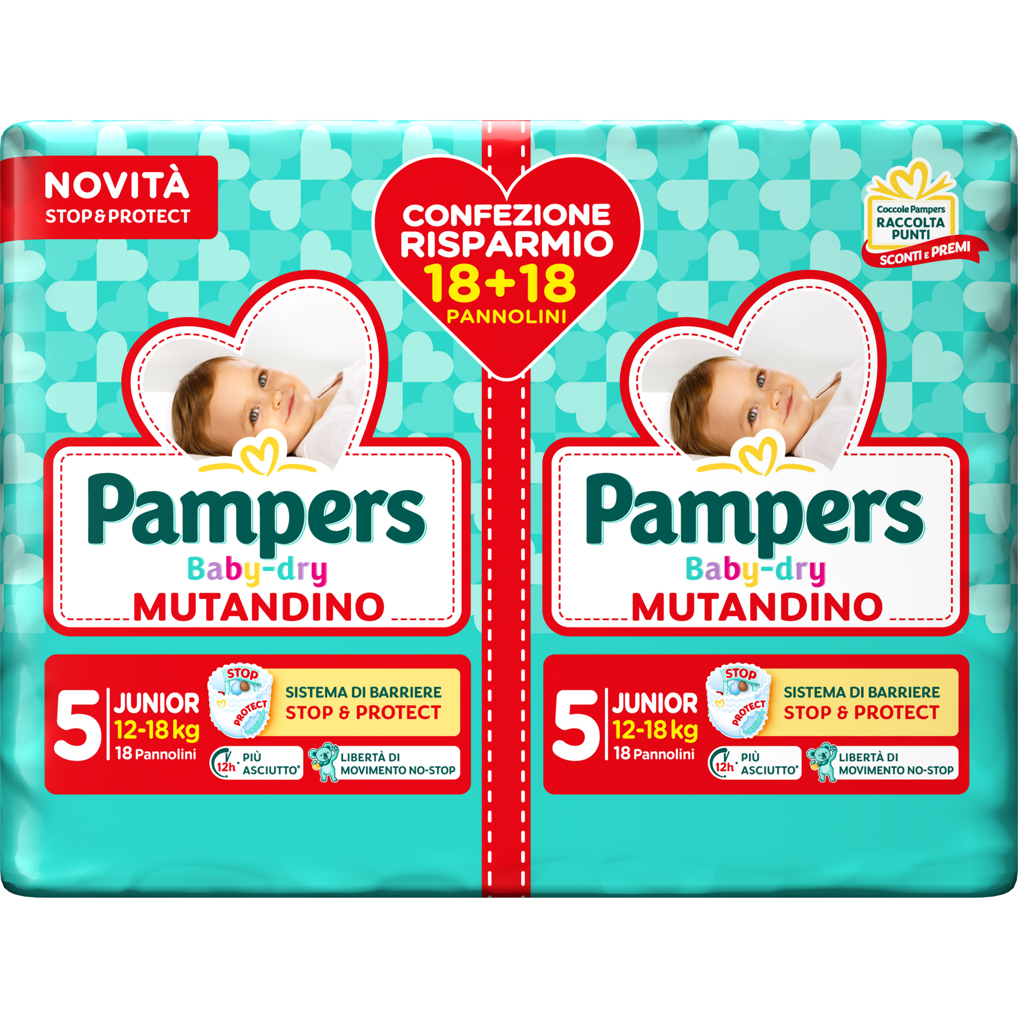 Baby dry mutandino taglia 6 xl pacco doppio x30 - pampers - Pampers