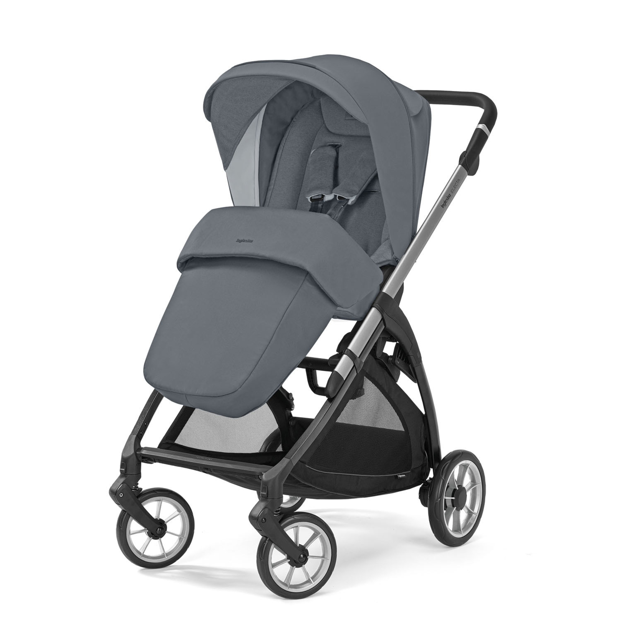 Electa system quattro darwin recline colore union grey telaio total black - inglesina - Inglesina