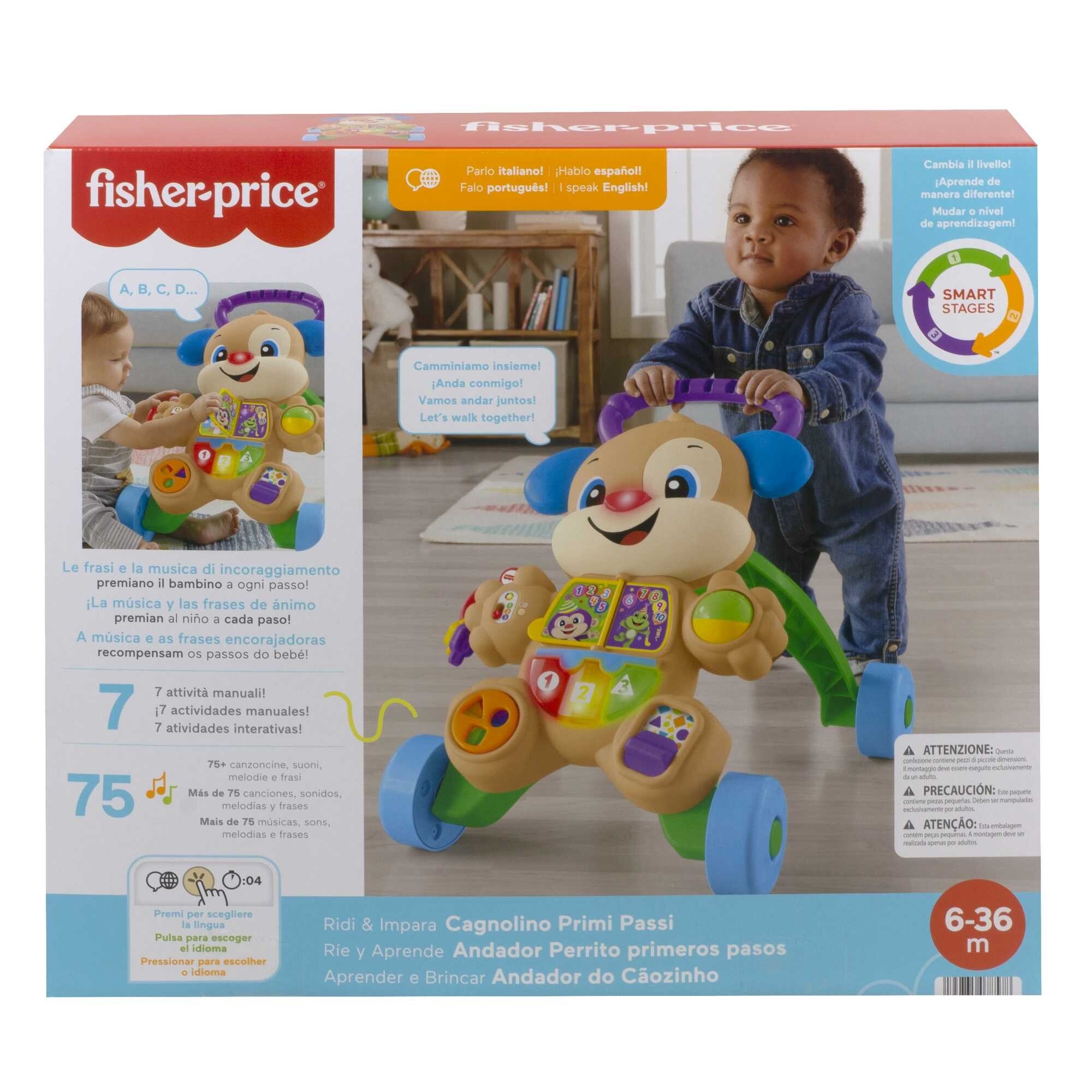 Cagnolino primi passi ridi & impara smart stages- fisher price – 6m+ - FISHER PRICE