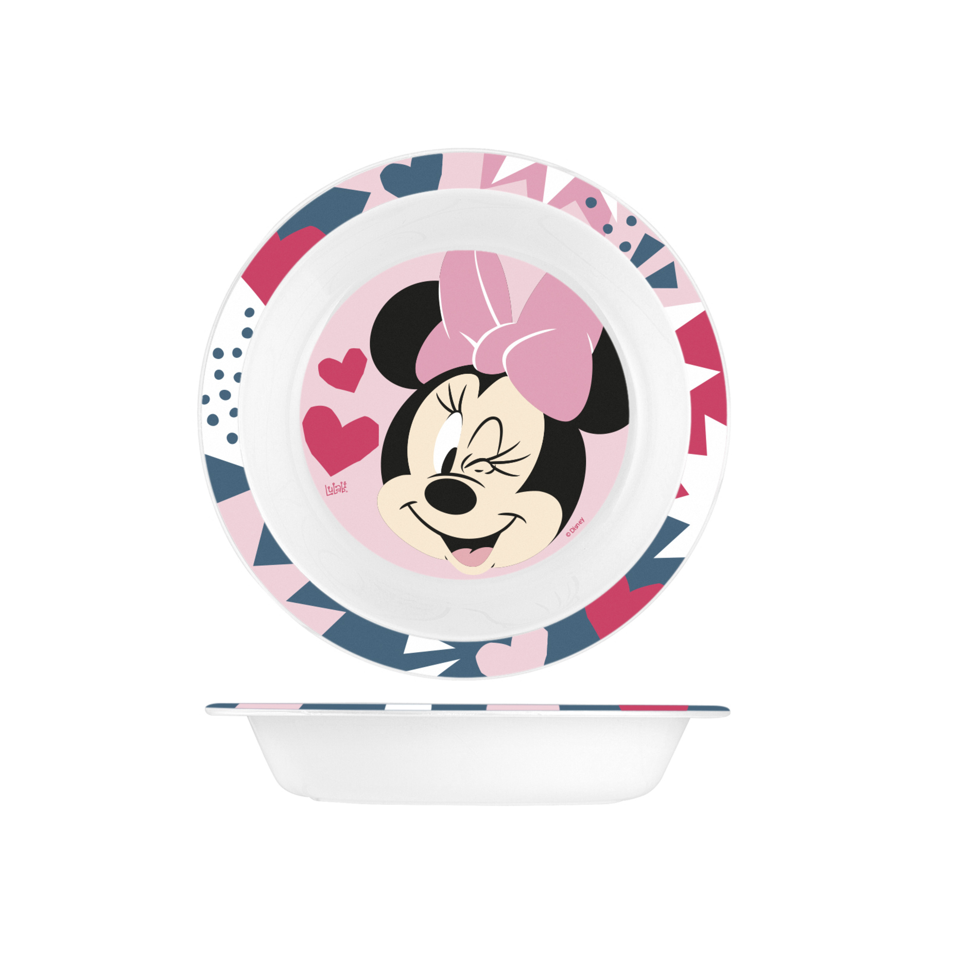 Piatto fondo minnie icon 21 cm - lulabi - LULABI DISNEY