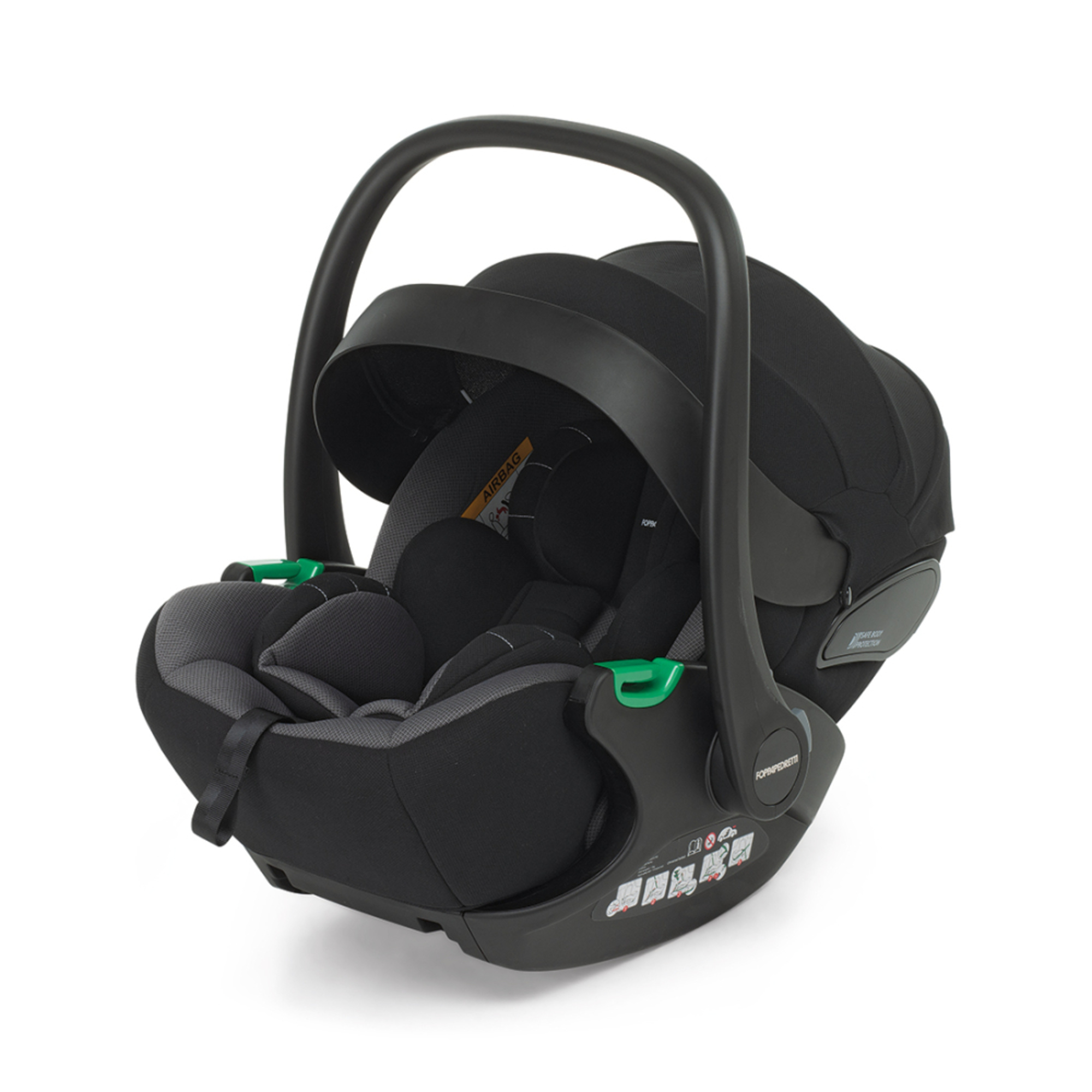 Trio tictoc olive + seggiolino rek black+ adattatore - foppapedretti - Foppapedretti