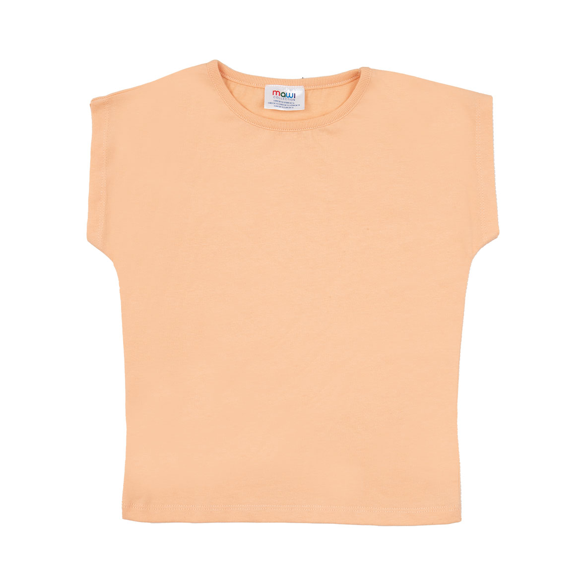 Tshirt basic giromanica bimba arancio - Mawi