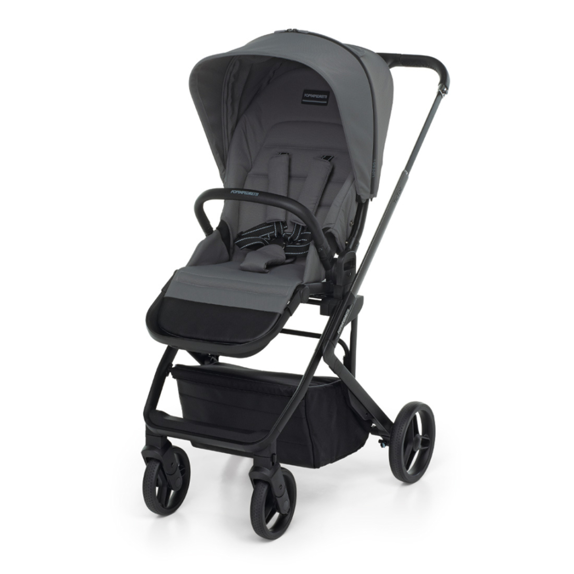 Trio tictoc stone + seggiolino rek black+ adattatore - foppapedretti - Foppapedretti