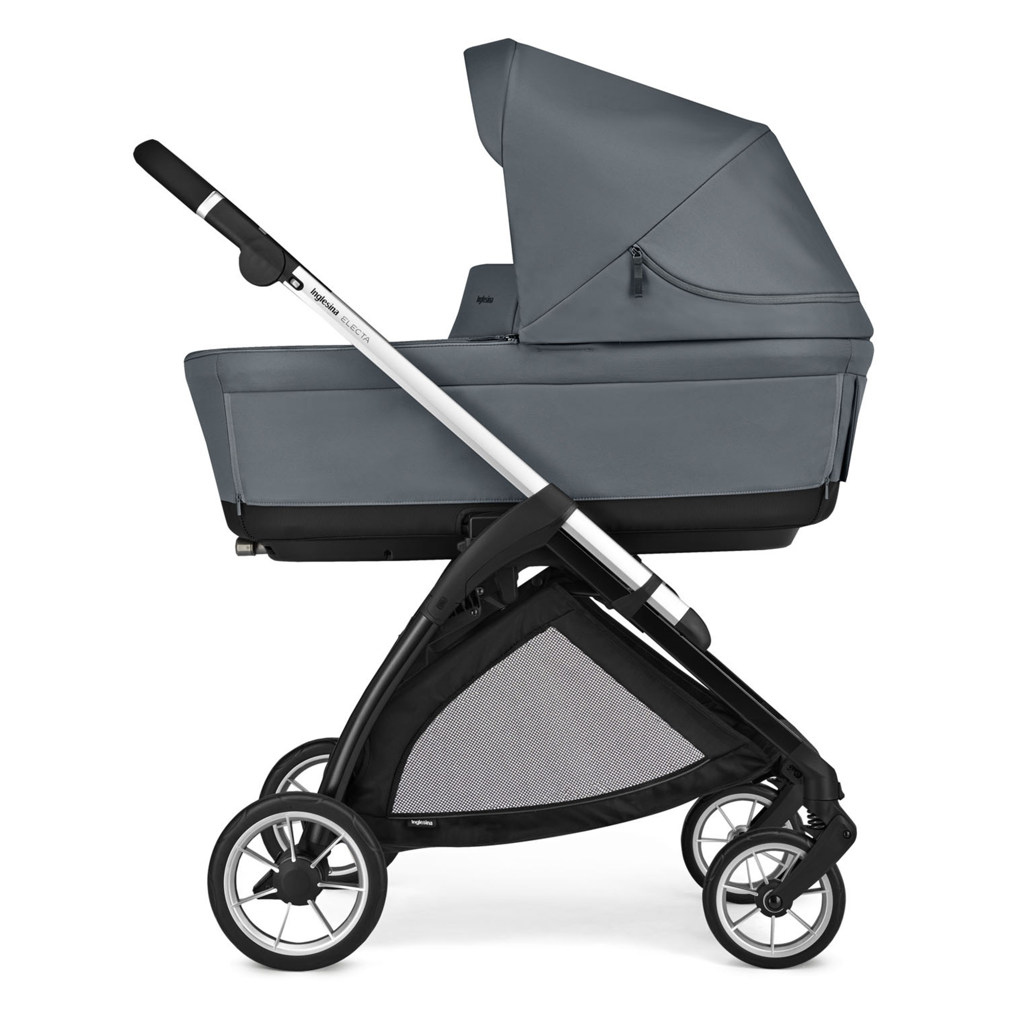 Electa system quattro darwin recline colore union grey telaio total black - inglesina - Inglesina