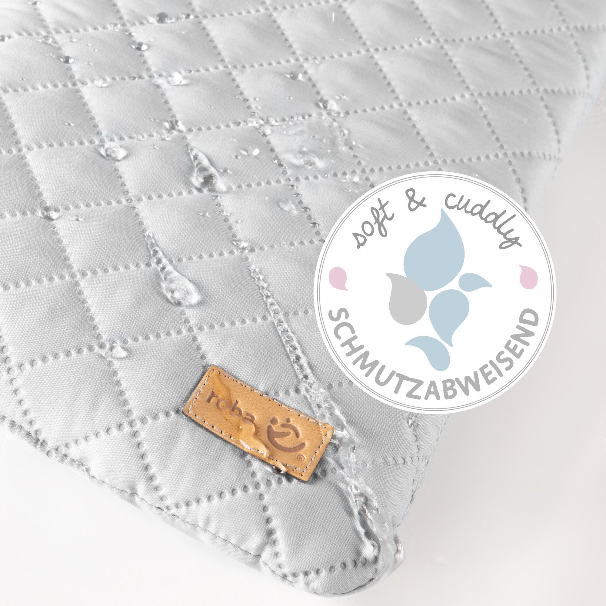 Piano cambio con cuscino bianco per lavatrice e letto  - roba - ROBA GMBH