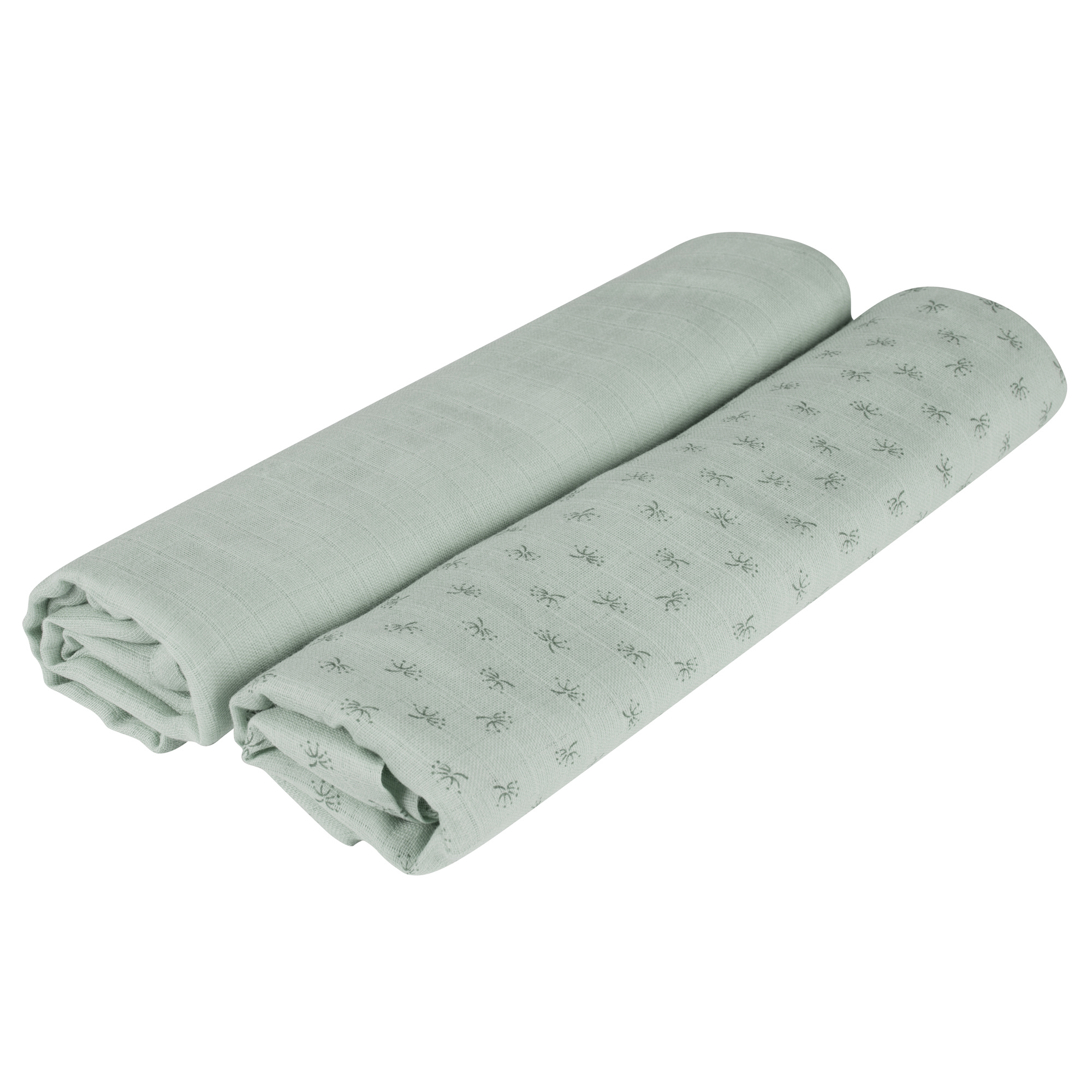 Set 2 pcs tenda mussola 120x120 frosty green - roba - ROBA GMBH
