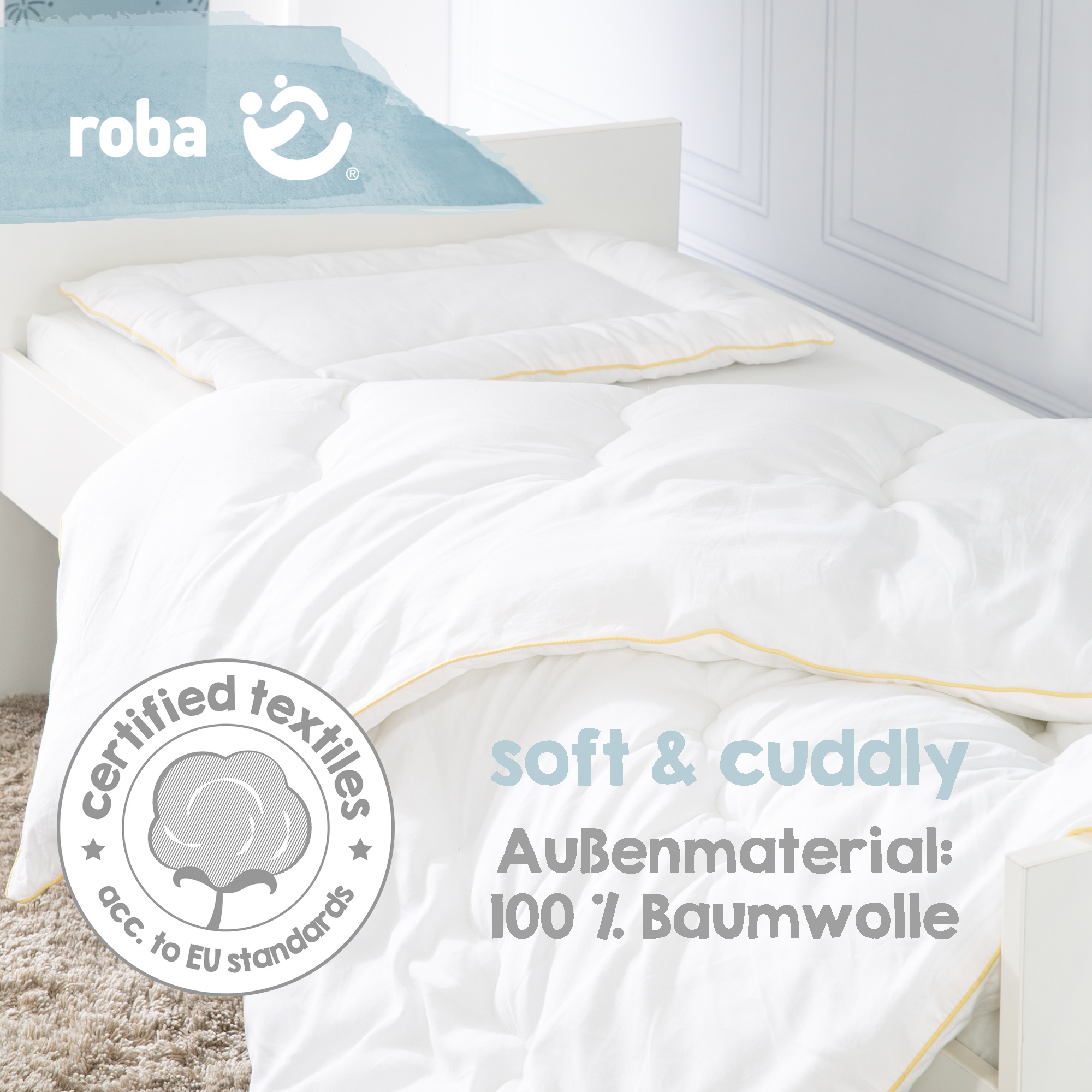 Imbottitura piumino con cuscino bianco - roba - ROBA GMBH