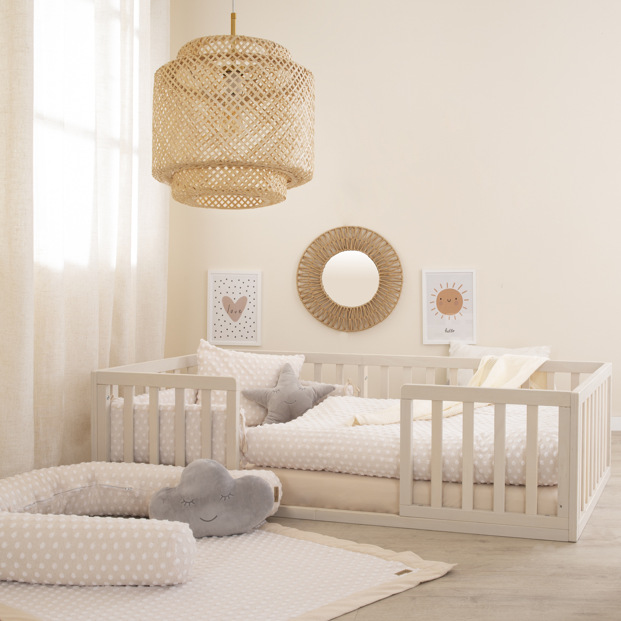 Lettino montessori 70x140 naturale sbiancato  - roba - ROBA GMBH