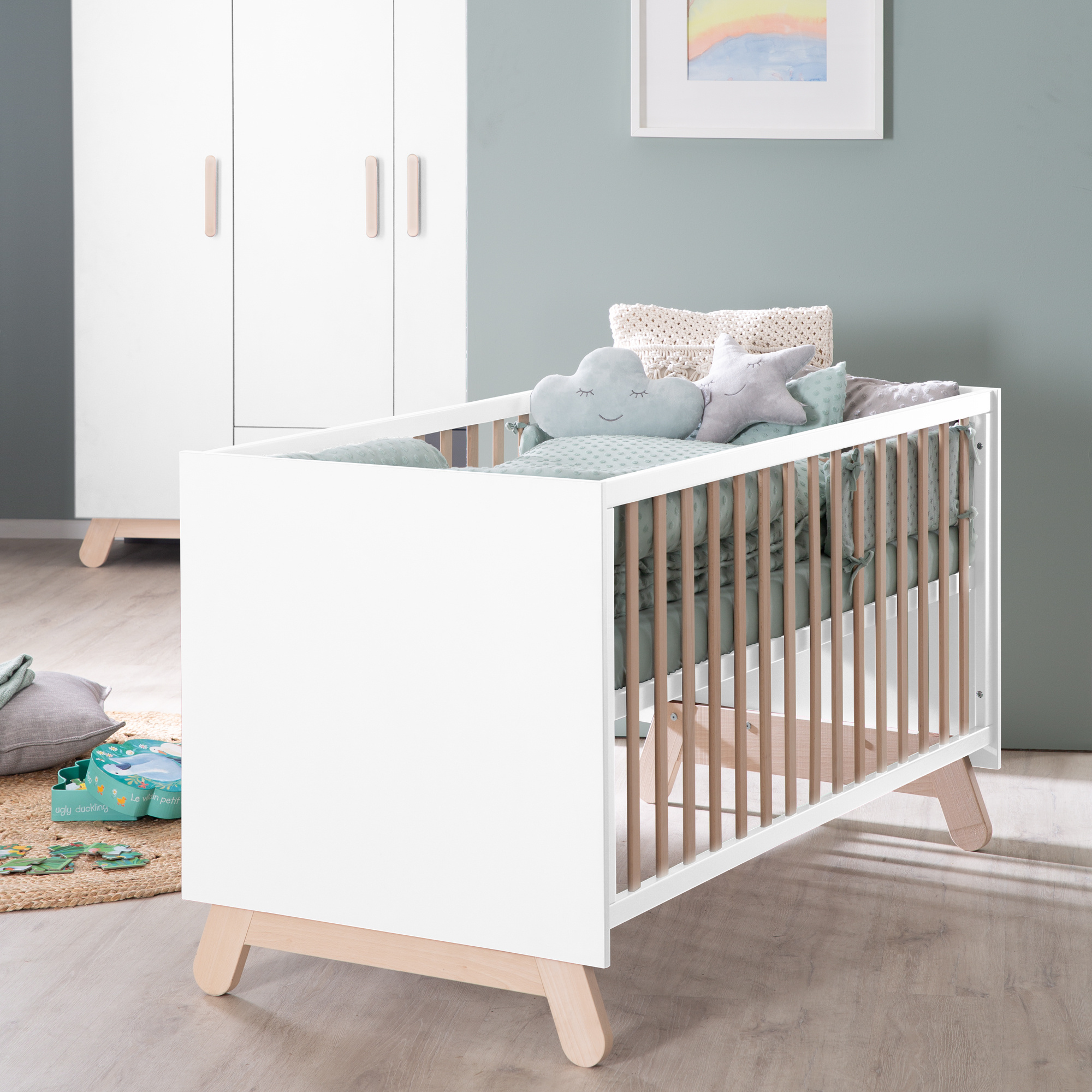 Lenzuolo con angoli 70x140 frosty green  - roba - ROBA GMBH