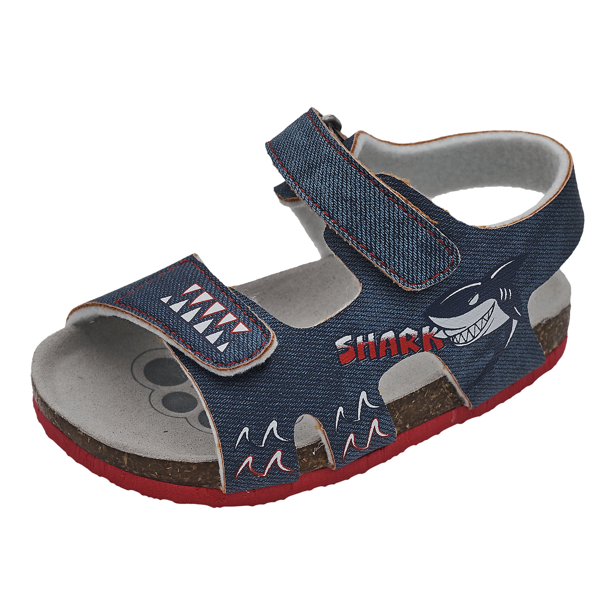 Chicco Jongens Sandalen Met Dubbele Velcro - Zwart Denim Neon Comfort Sandaal
