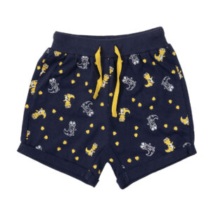 Short jersey bimbo blu scuro stampato - Mawi