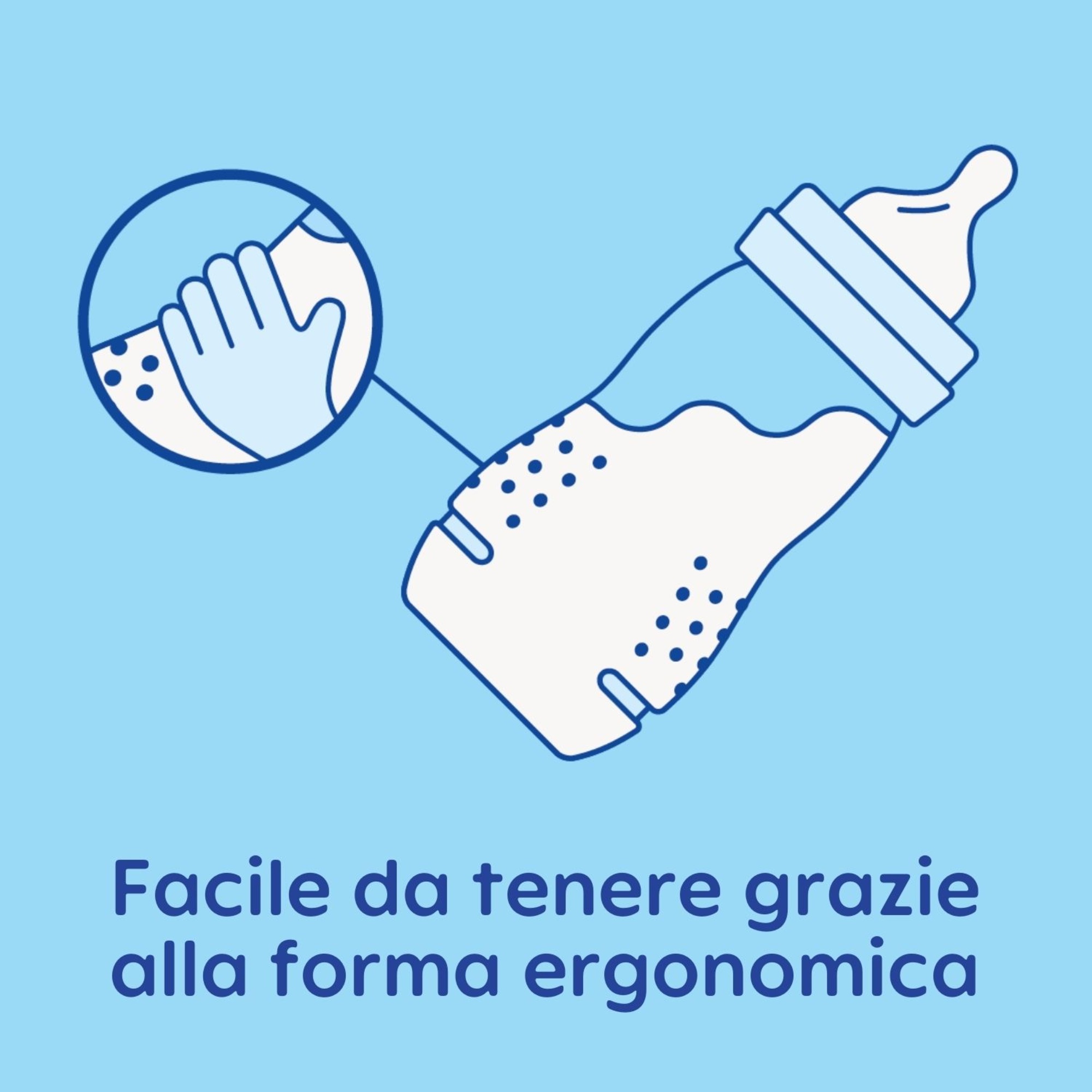 Biberon easy active baby bottle 330 ml 4+ mesi, tettarella misura 3 piatta e simmetrica, neutro - mam - Mam