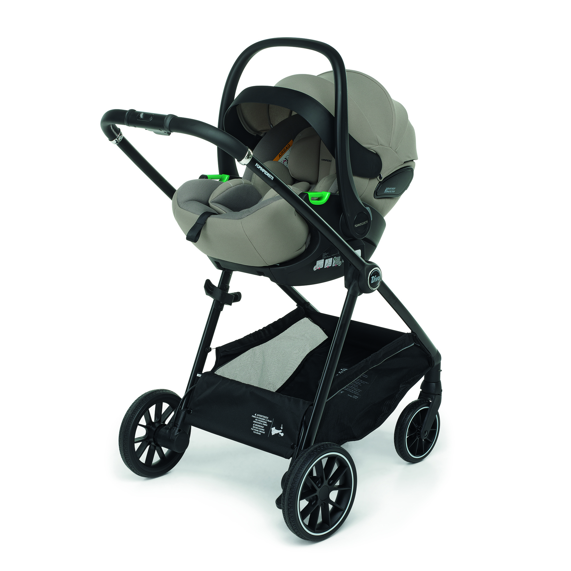 Trio divo sport + seggiolino rek desert+ adattatore - foppapedretti - Foppapedretti
