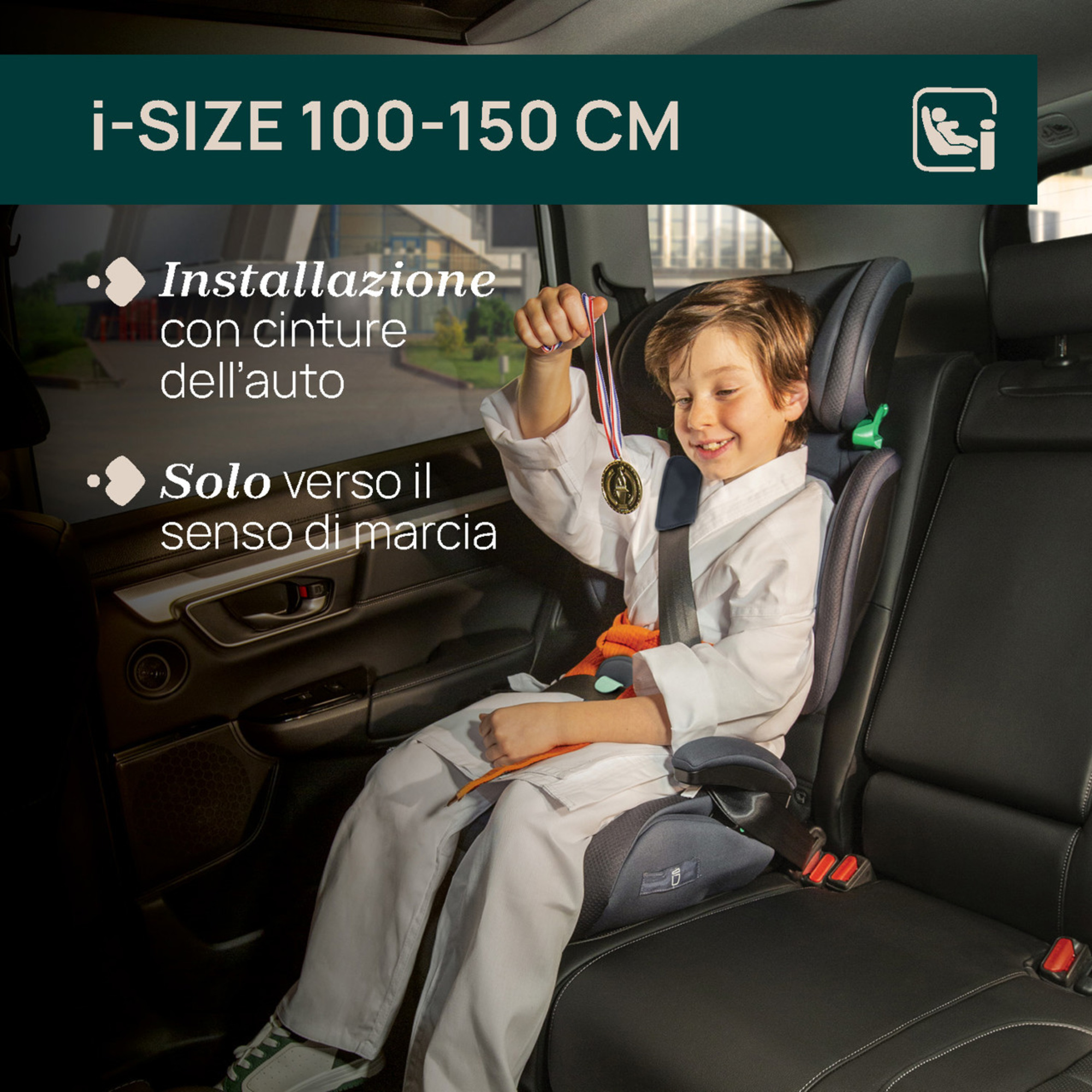 Seggiolino auto quizy i-size black (100–150 cm) - chicco - Chicco