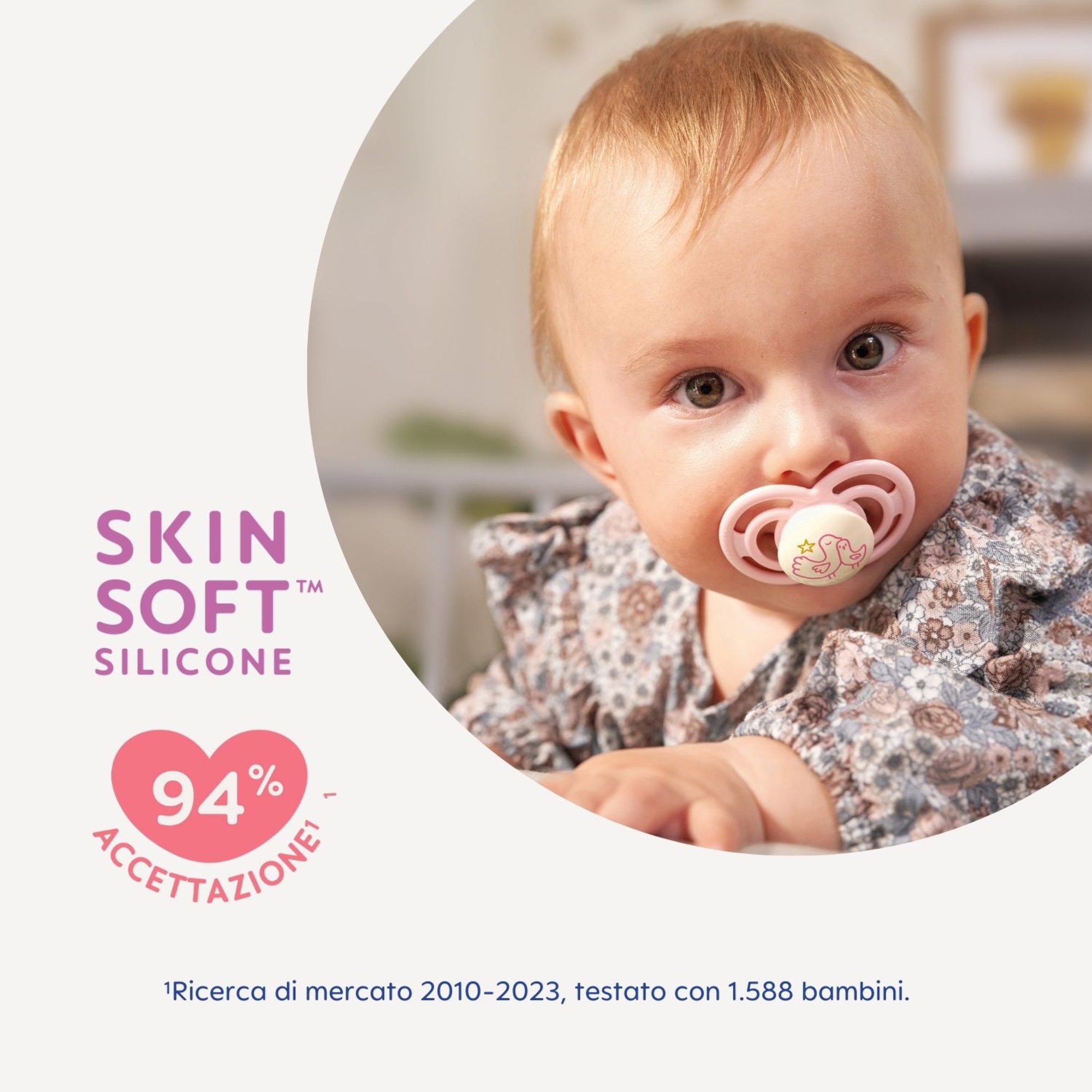Succhietto perfect start confezione doppia 0-2 mesi - rosa - mam - Mam