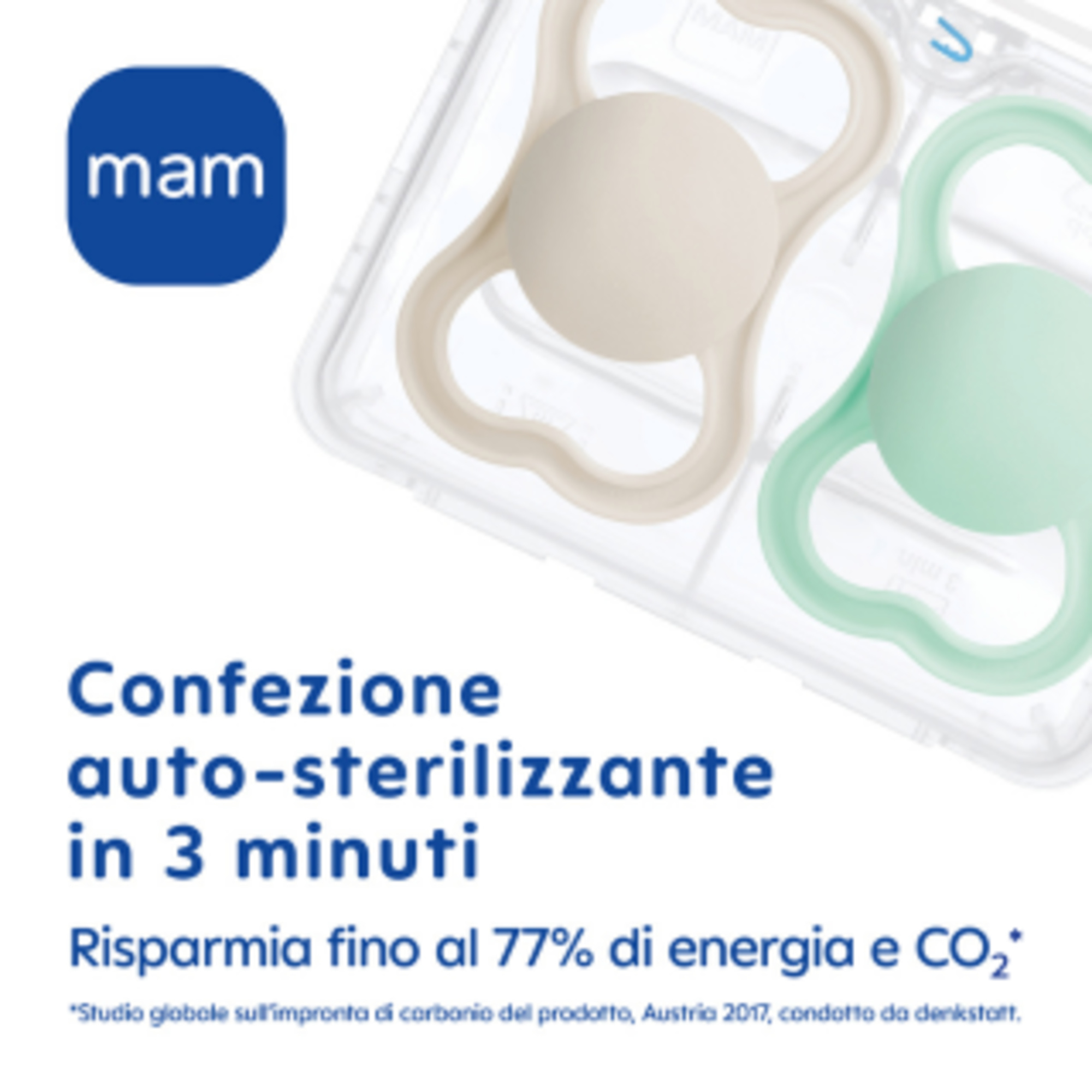 Succhietto perfect start confezione doppia 0-2 mesi - rosa - mam - Mam