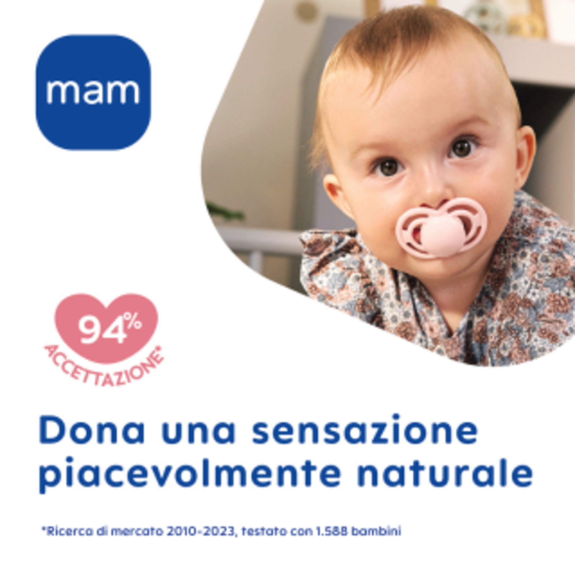 Succhietto perfect night confezione doppia 6+ mesi con porta ciuccio - rosa- mam - Mam