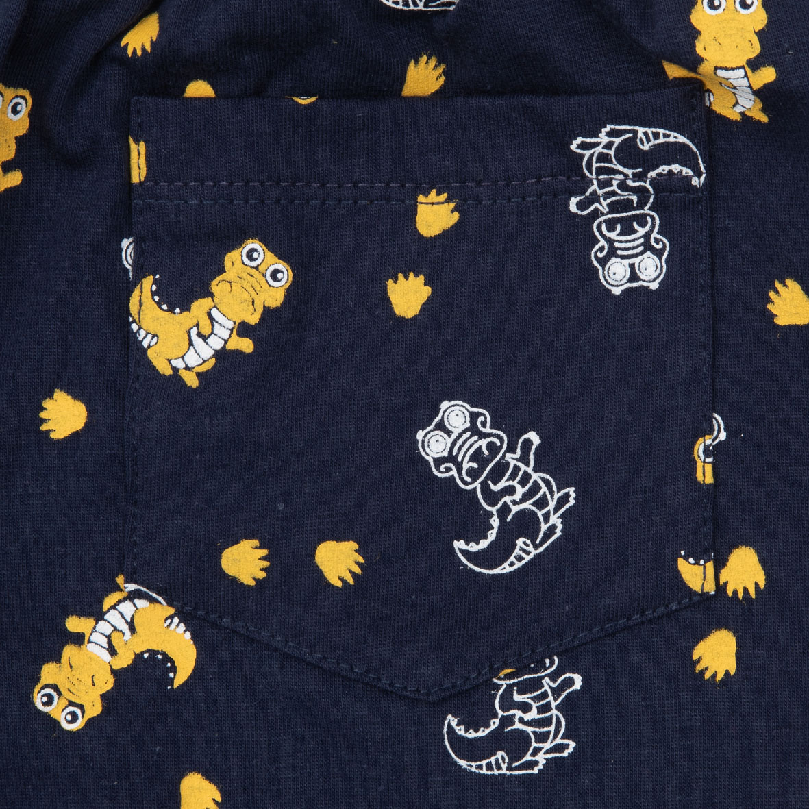 Short jersey bimbo blu scuro stampato - Mawi