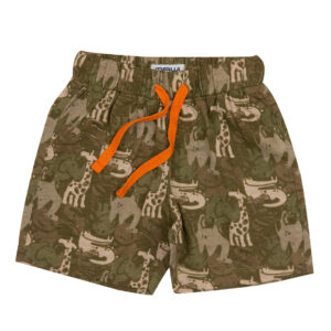 Mawi short verde con foglie - Mawi