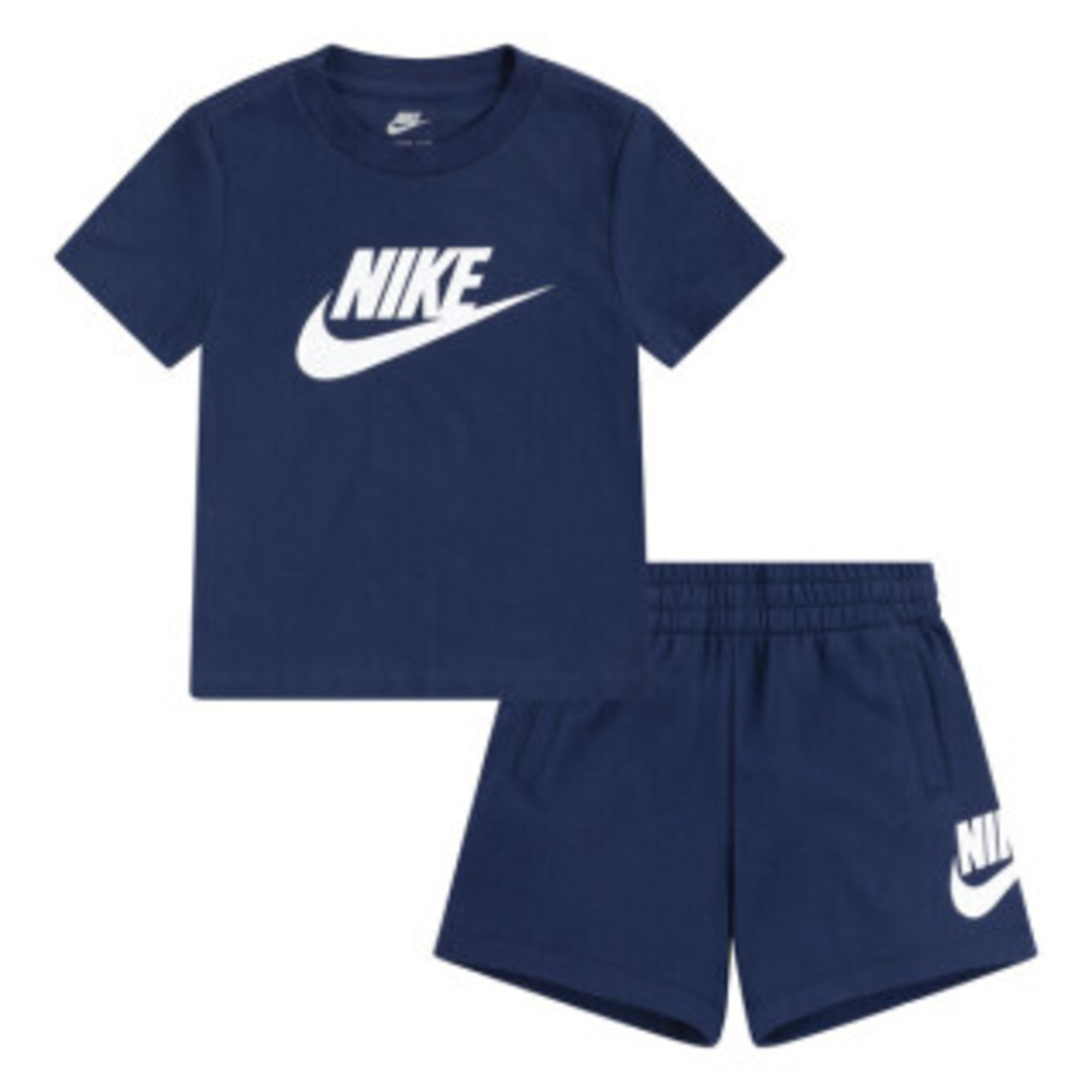 Set di pantaloncini nike club per bambini, prescolari blu scuro - Nike