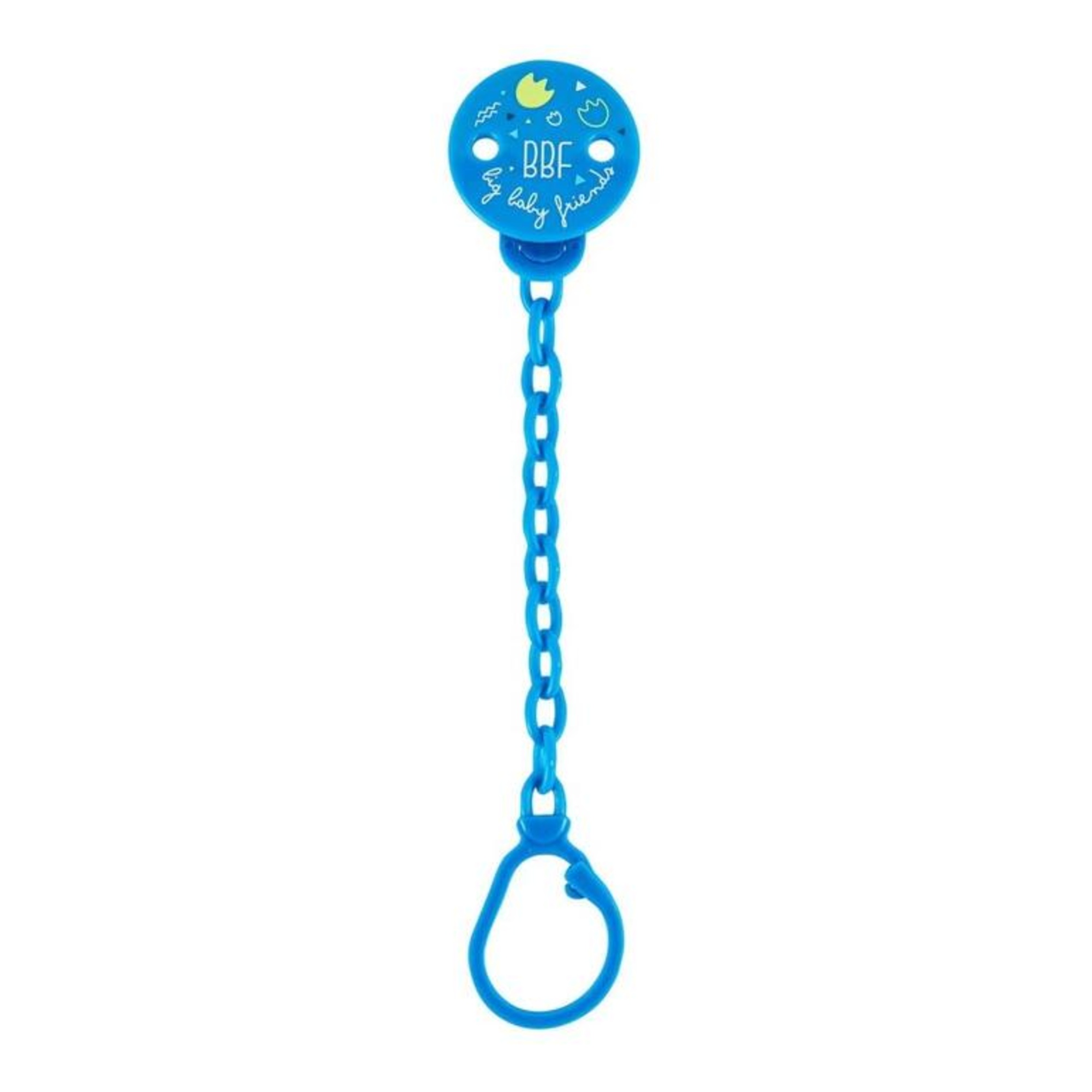 Clip salvasucchietto con catenella - blu - neo baby - Neo Baby