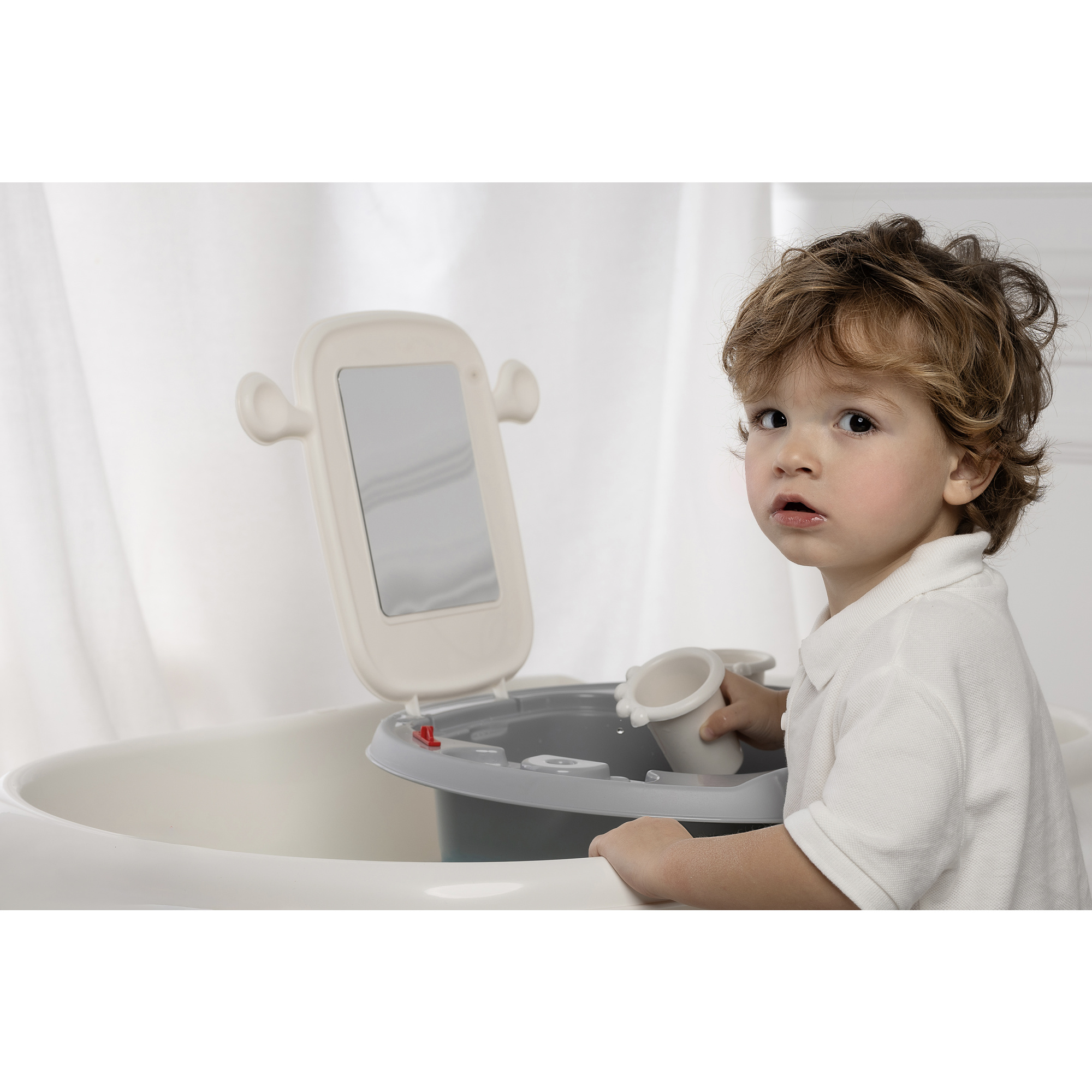 Mini  lavandino space per bambini rosa monocolore - ok baby - Ok Baby