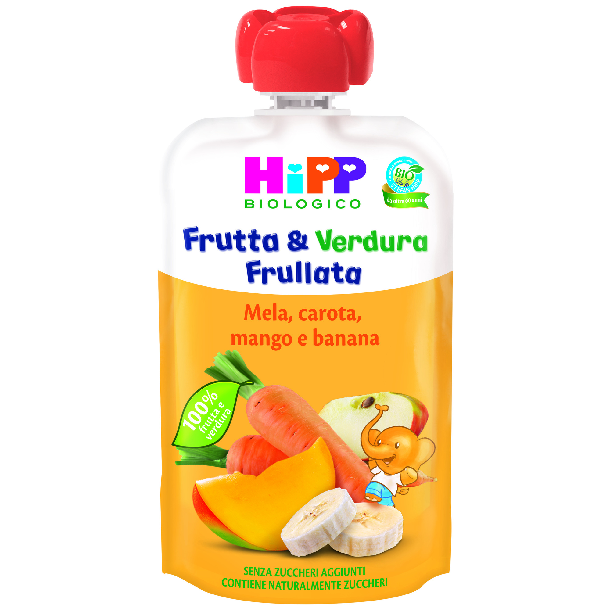 Frutta & verdura frullata mela carota mango banana 90g - hipp - Hipp