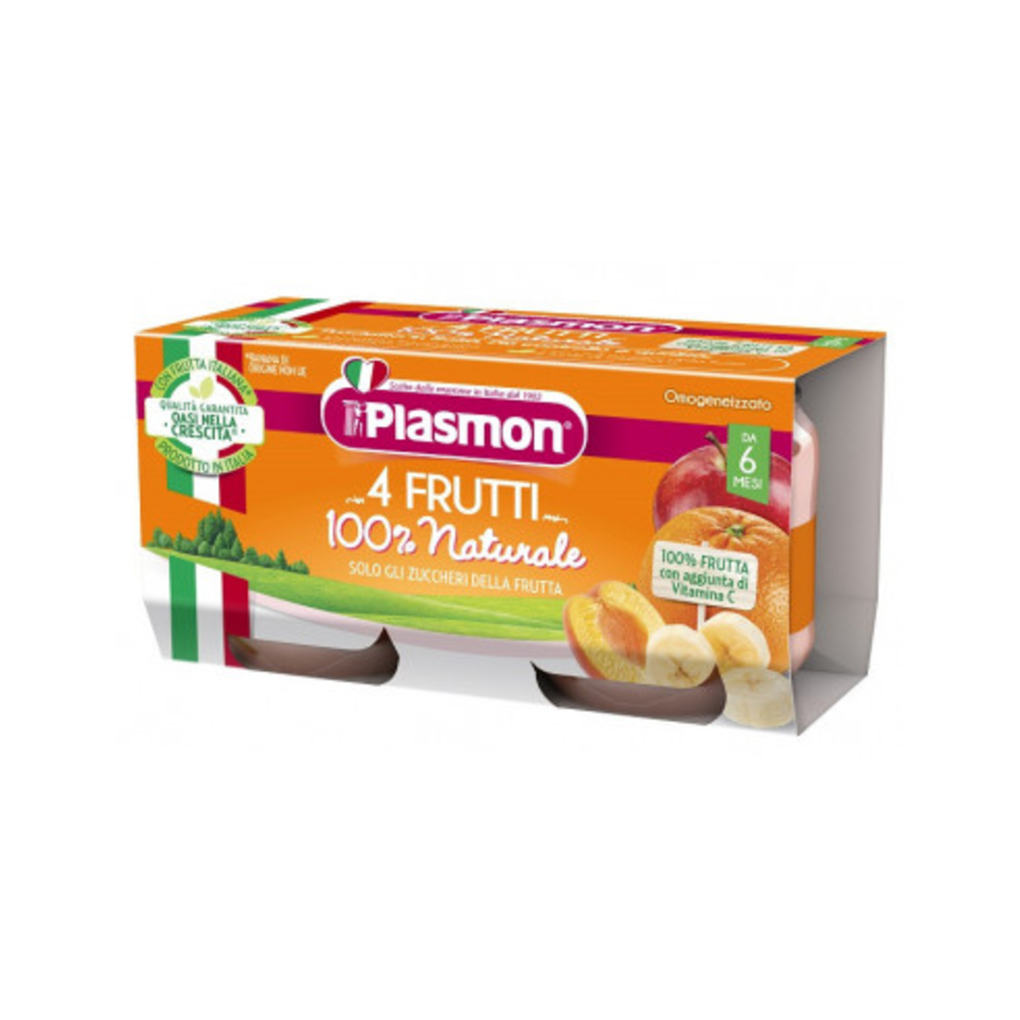 Omogeneizzato 4 frutti  2x80g - plasmon - Plasmon