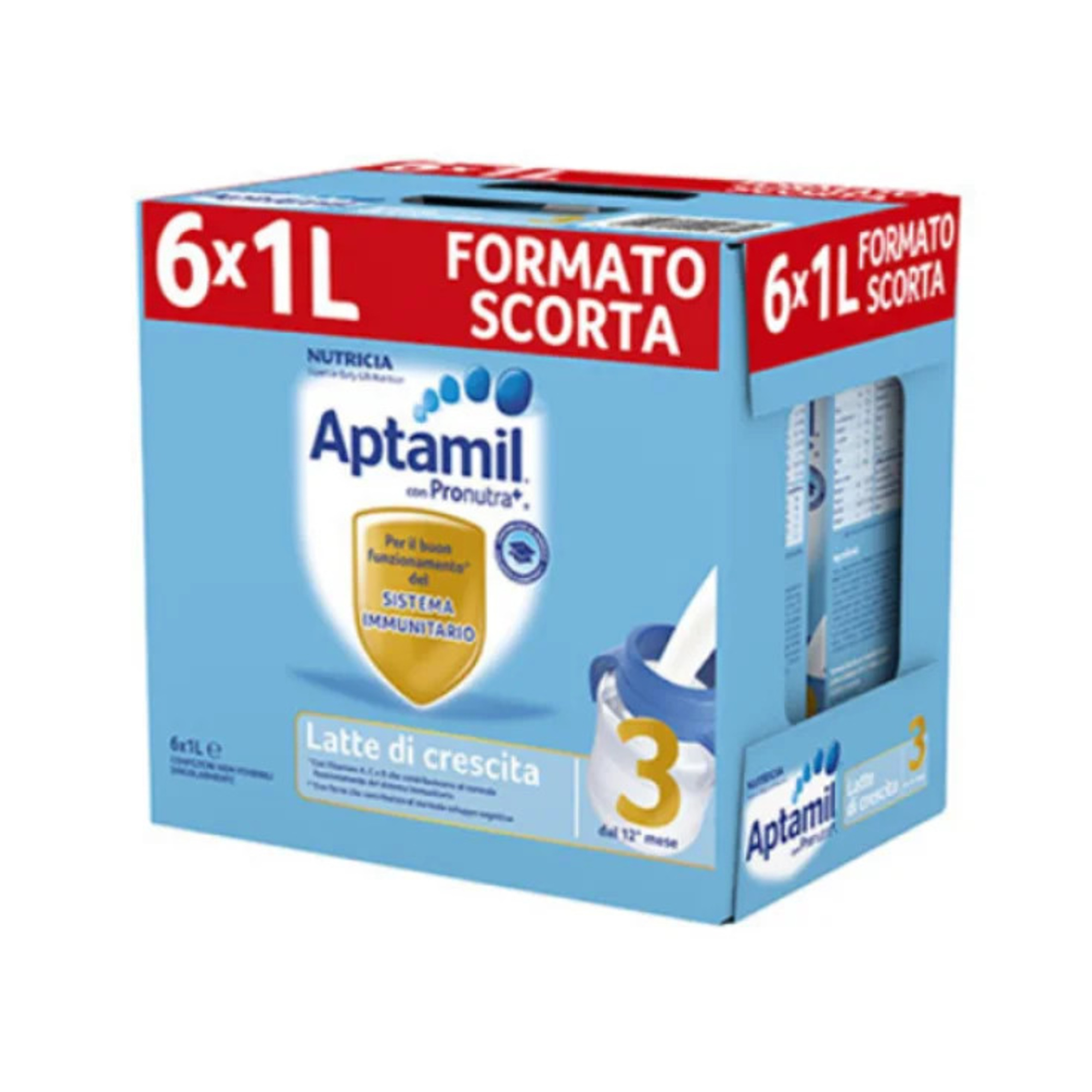Latte di crescita 3 liquido 6x1000ml - aptamil - Aptamil