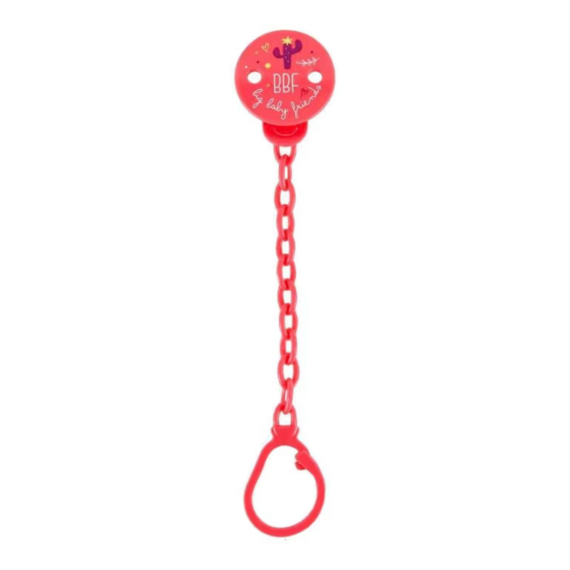 Clip salvasucchietto con catenella  - rosa - neo baby - Neo Baby
