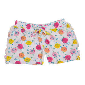 Shorts da bambina in cotone stampato fantasia floreale/geometrica - mawi - Mawi